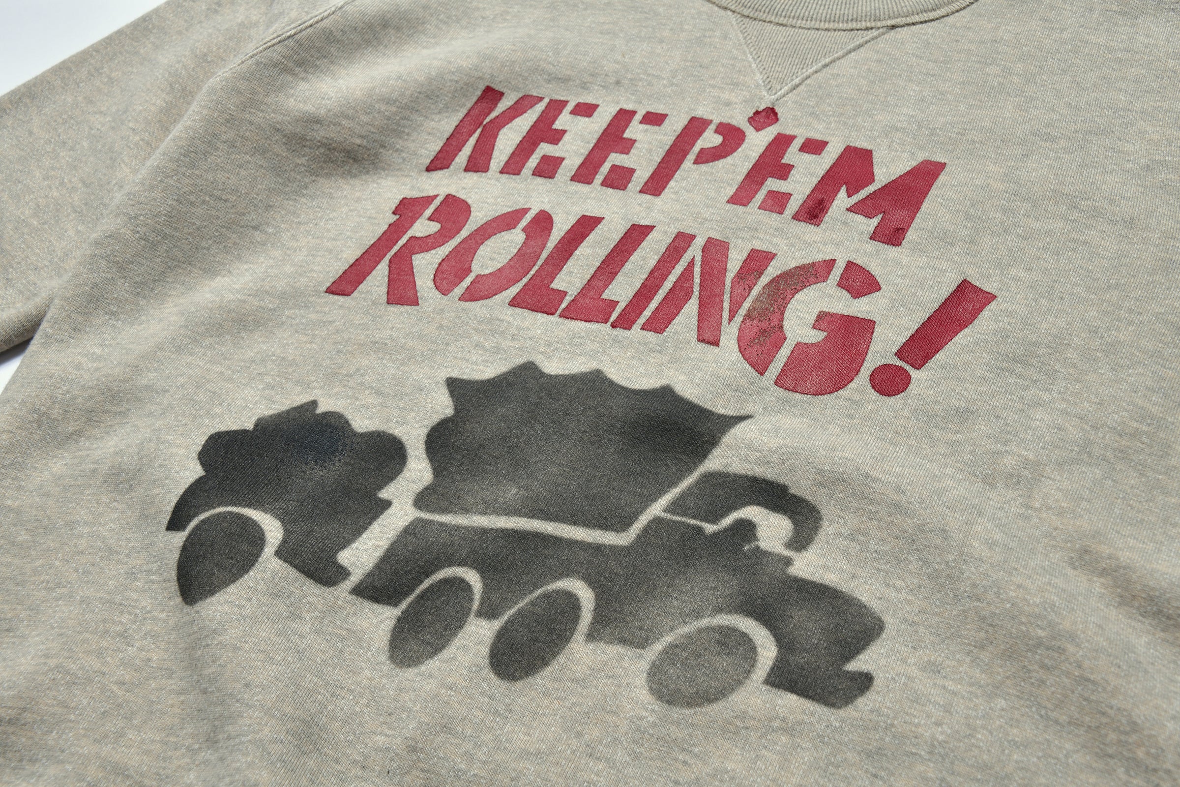 MILITARY PRINT SWEATSHIRT / RED BALL HIGHWAY - Image 5