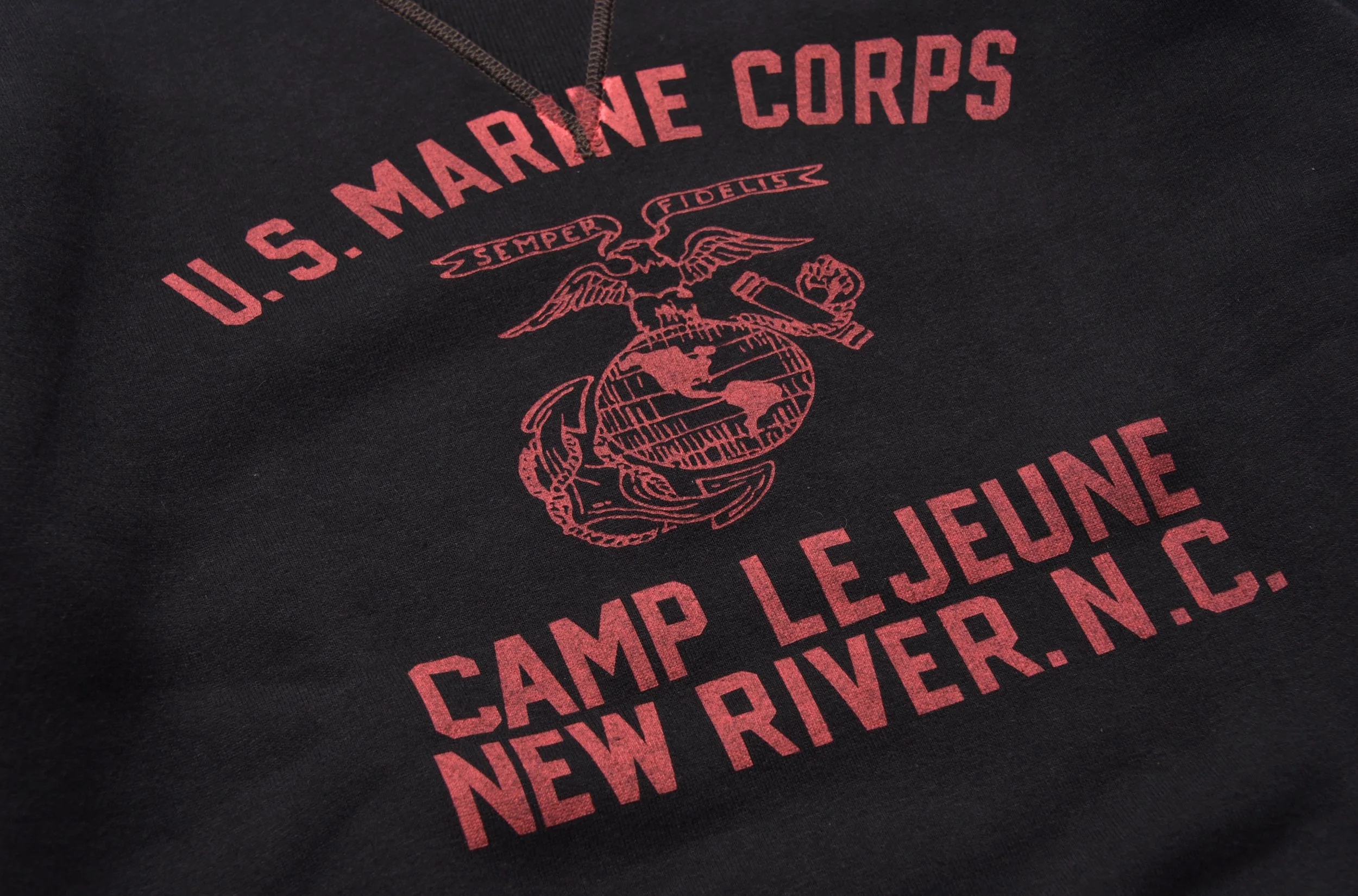 MILITARY PRINT SWEATSHIRT / USMC CAMP LEJEUNE - Image 3
