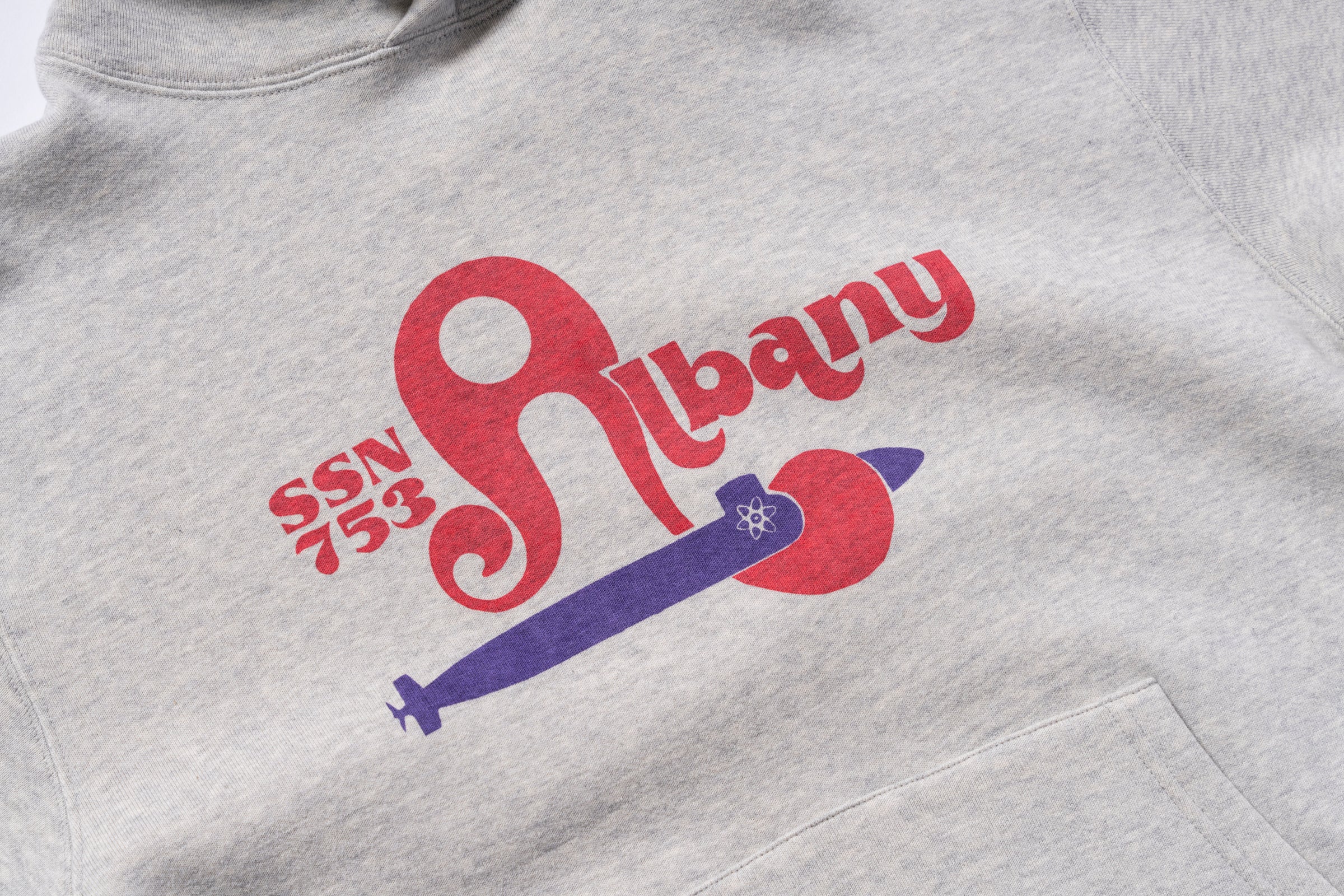 MILITARY PRINT SWEATSHIRT / USS ALBANY - Image 6