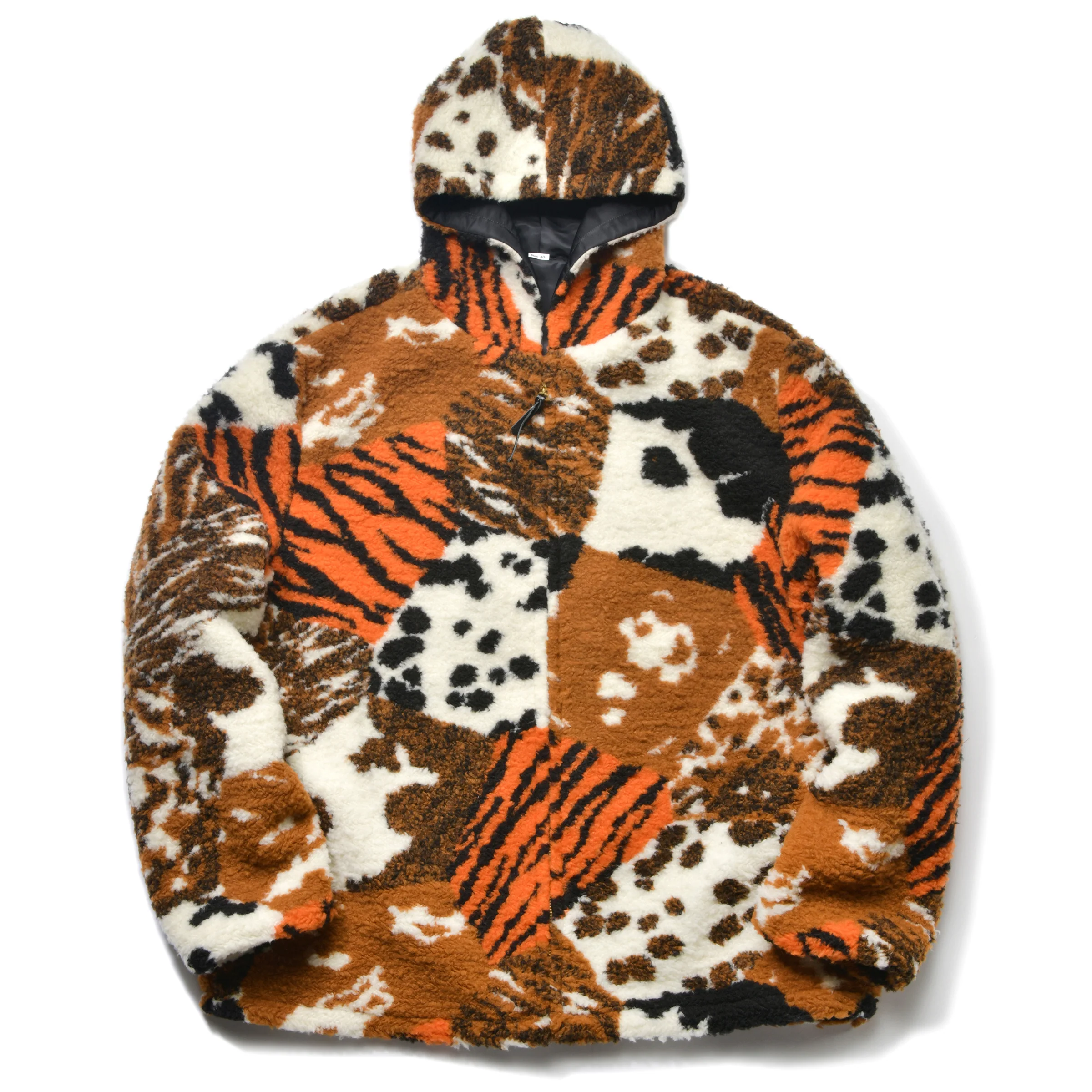 MULTI PANEL ANIMAL FUR PARKA - Image 2