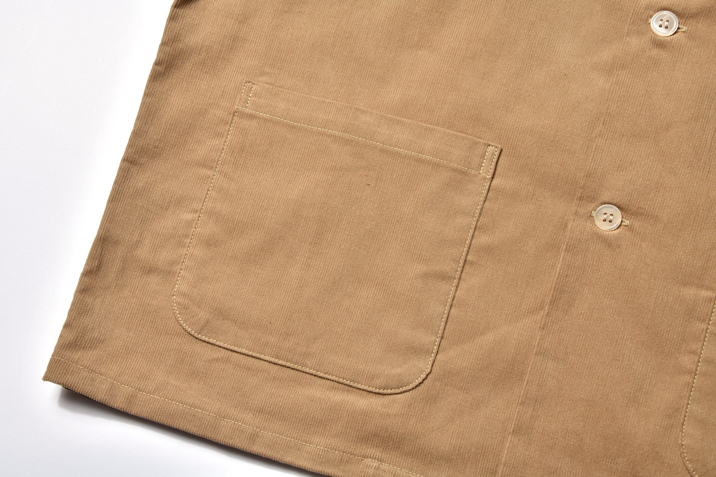 OPEN COLLAR RESORT S/S SHIRT / SUMMER CORDUROY - Image 6