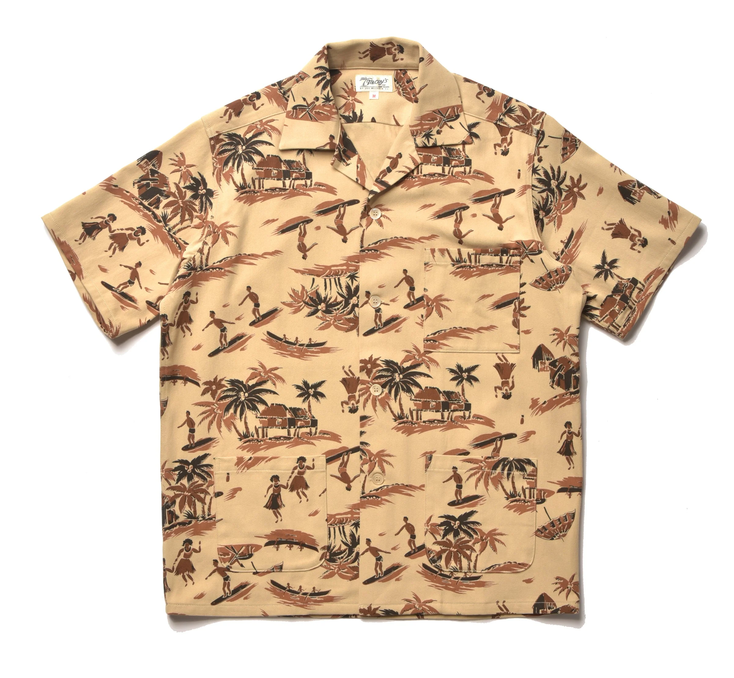 OPEN COLLAR RESORT S/S SHIRT / PALM TREE - Image 2