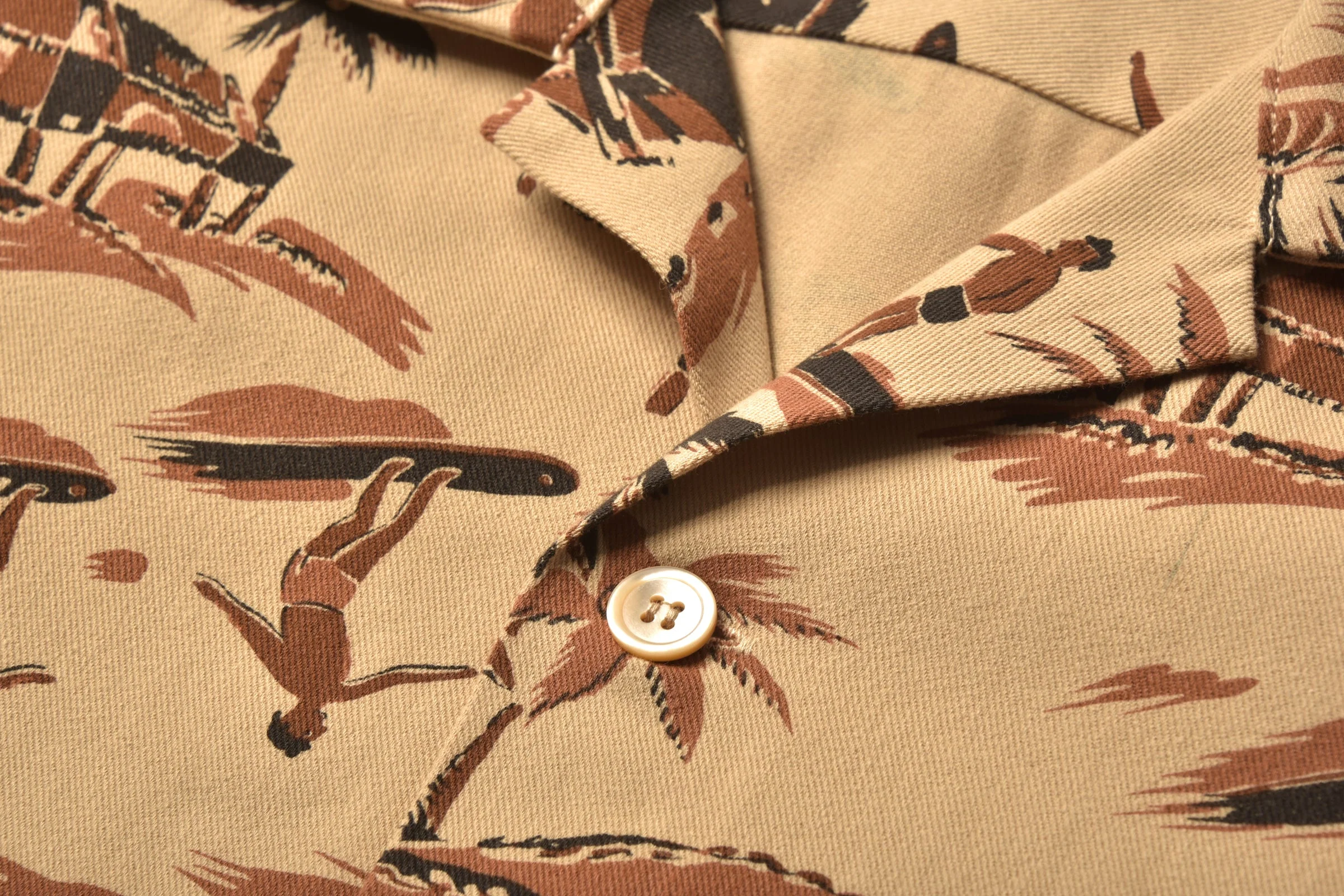 OPEN COLLAR RESORT S/S SHIRT / PALM TREE - Image 4