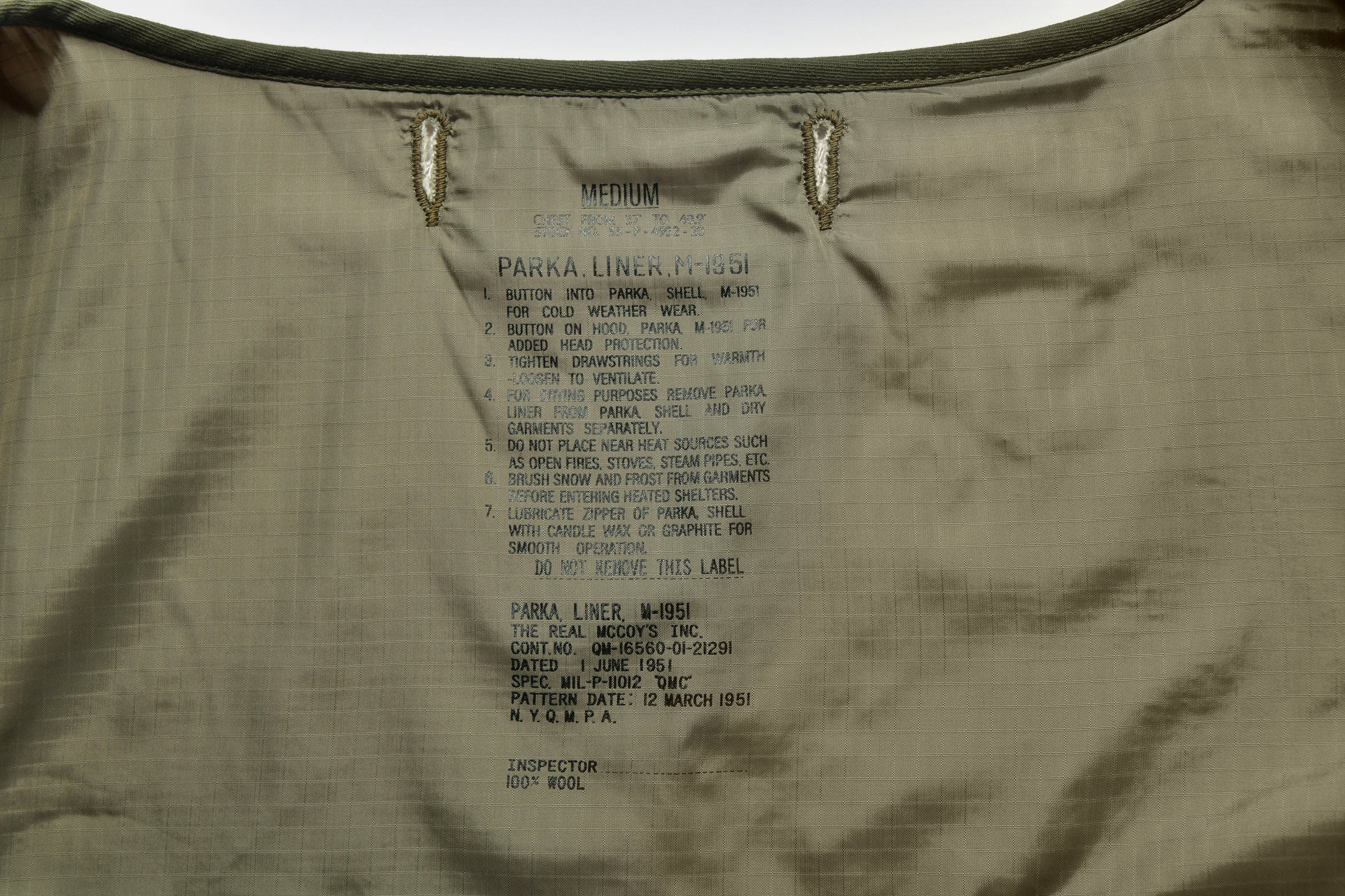 PARKA, LINER, M-1951 - Image 4