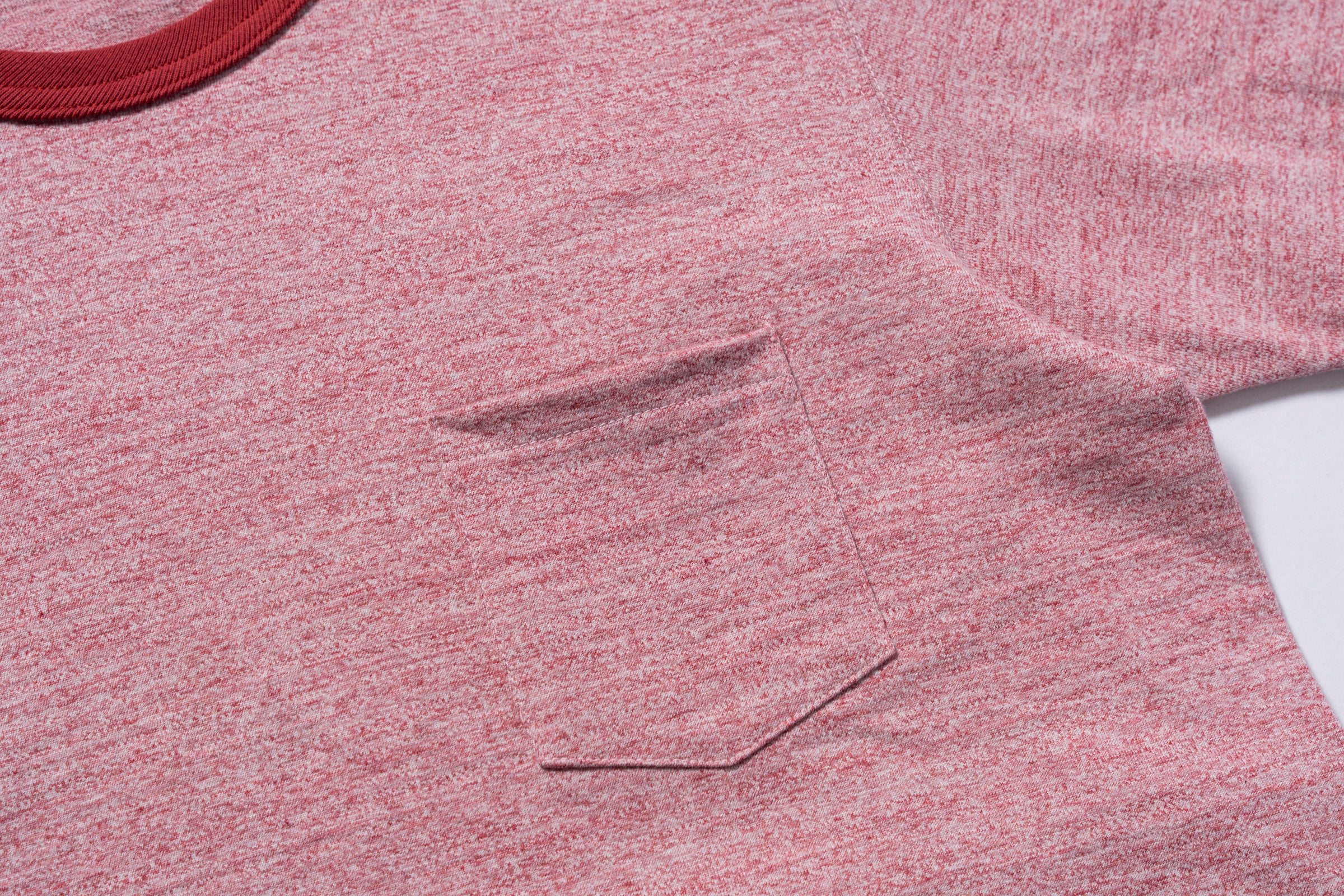 POCKET TEE / HEATHER COLOR, RINGER - Image 5