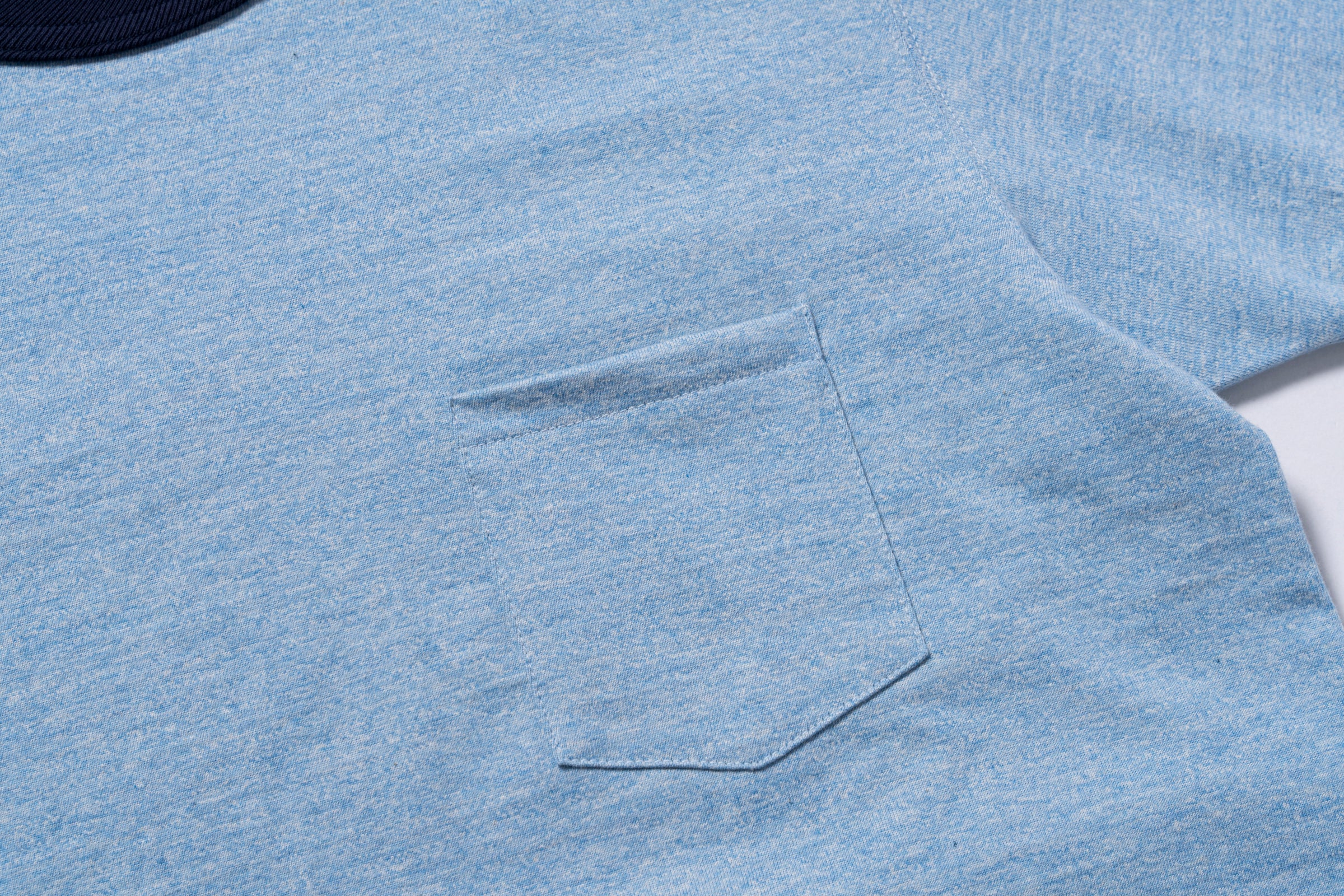 POCKET TEE / HEATHER COLOR, RINGER - Image 5