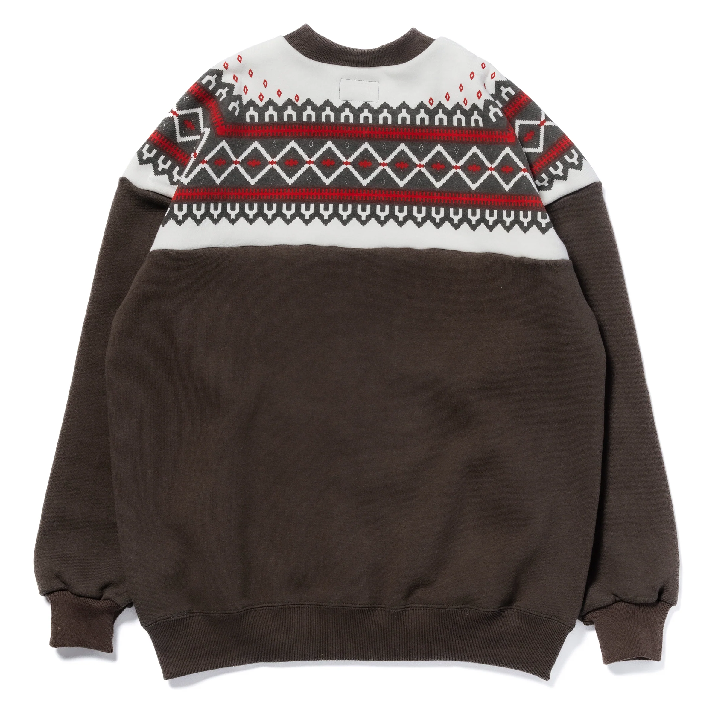 PRINTED SNOW PATTERN F/Z SWEATSHIRT - Image 3