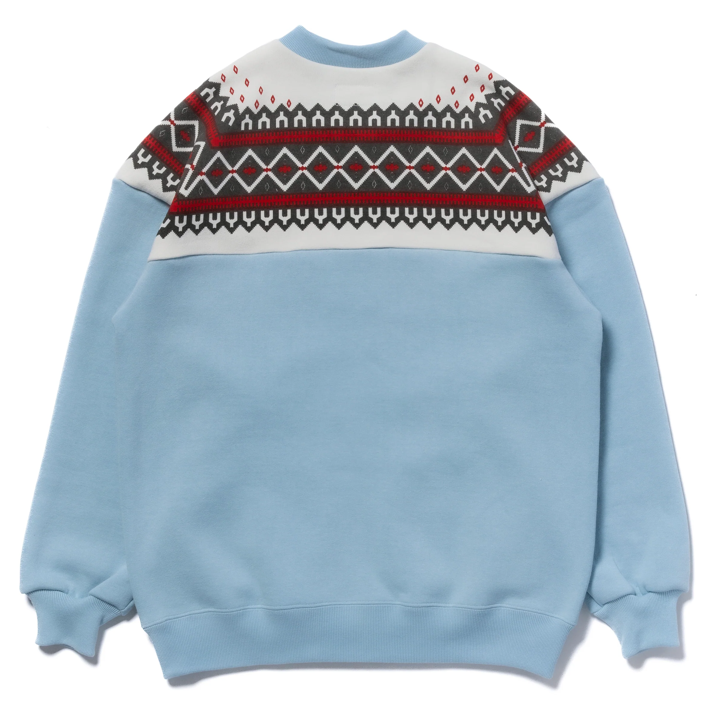 PRINTED SNOW PATTERN F/Z SWEATSHIRT - Image 3