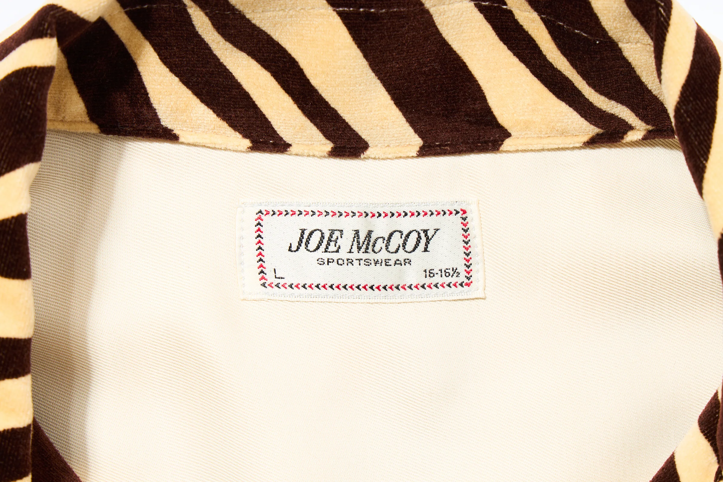 PRINTED VELOUR OPEN-COLLAR SHIRT / ZEBRA - Image 4