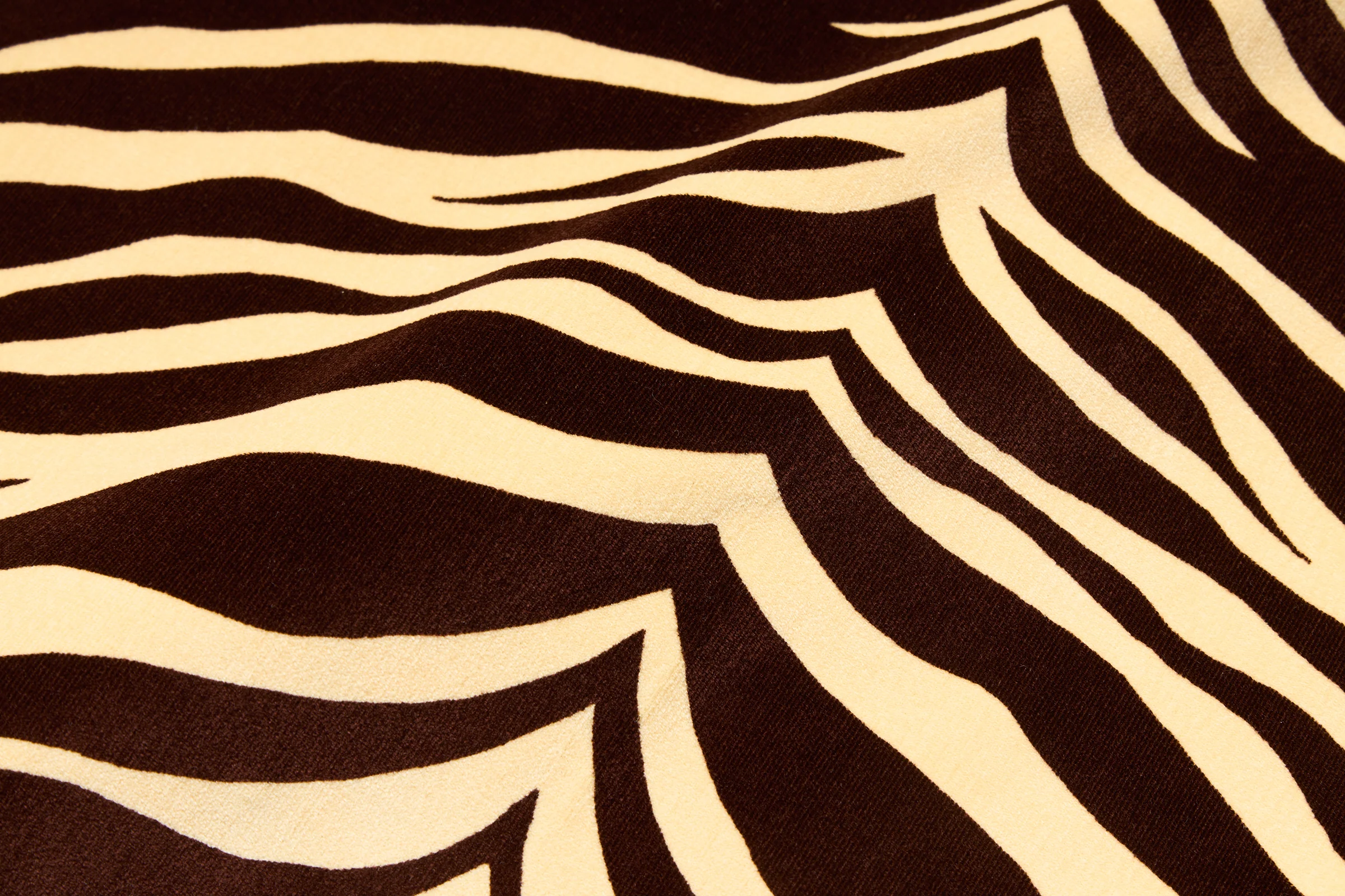 PRINTED VELOUR OPEN-COLLAR SHIRT / ZEBRA - Image 6
