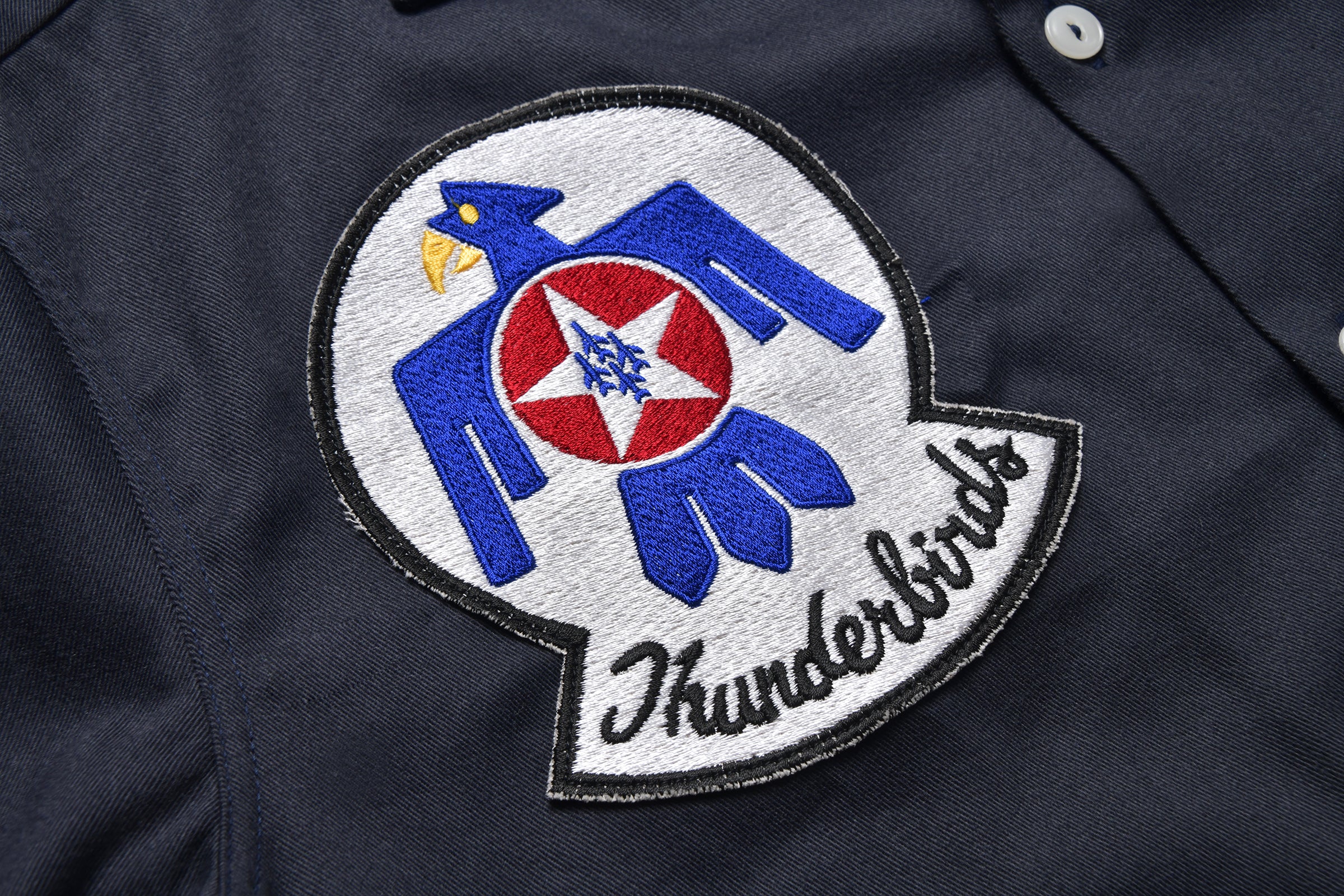 RAYON OPEN COLLAR SHIRT / THUNDERBIRDS - Image 5