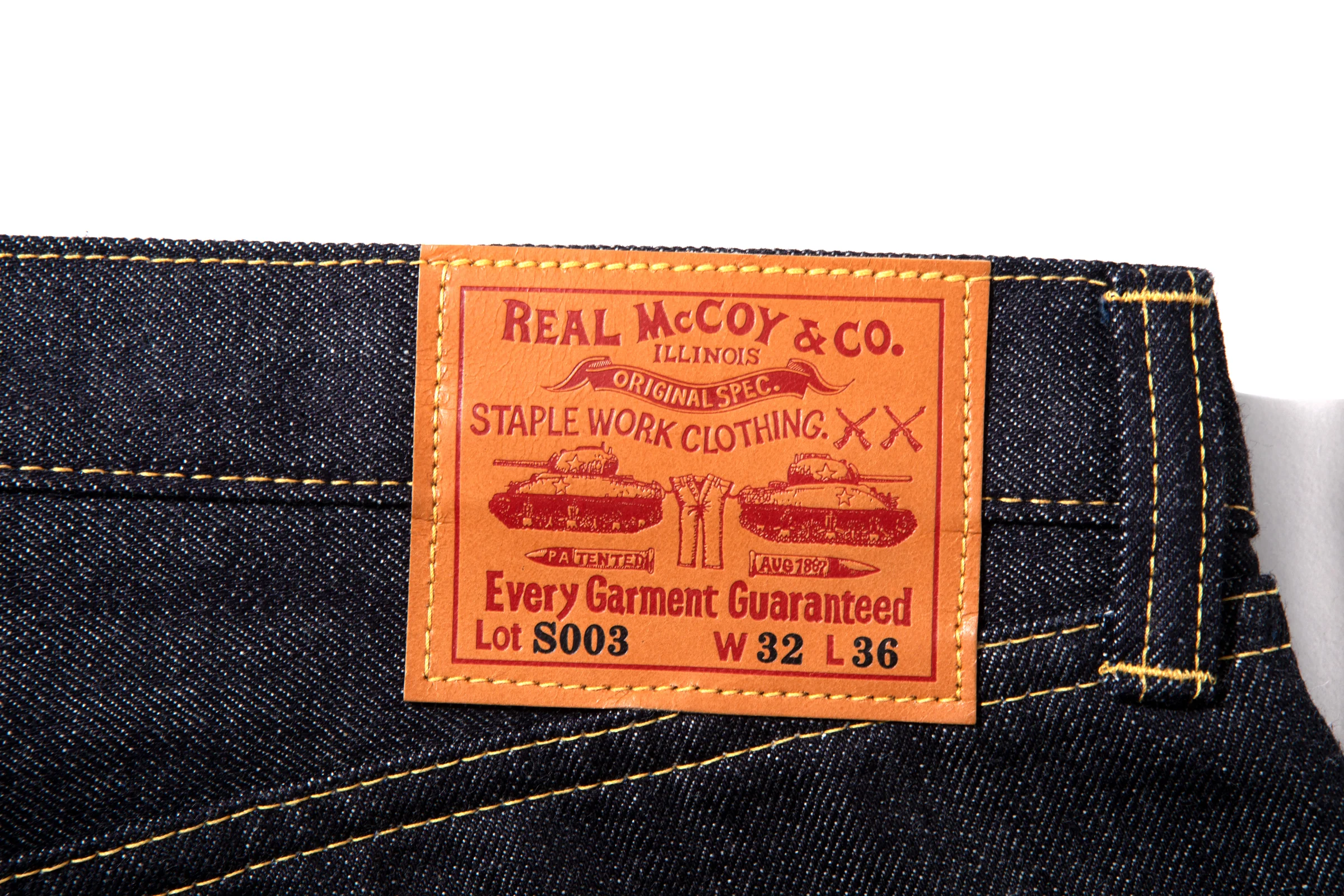REAL McCOY'S LOT.S003 DENIM - Image 5