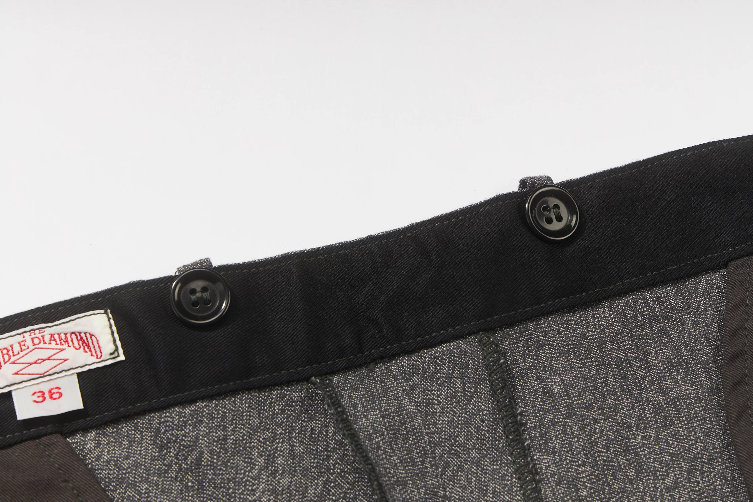 SALT AND PEPPER CHAMBRAY ATELIER TROUSERS - Image 5