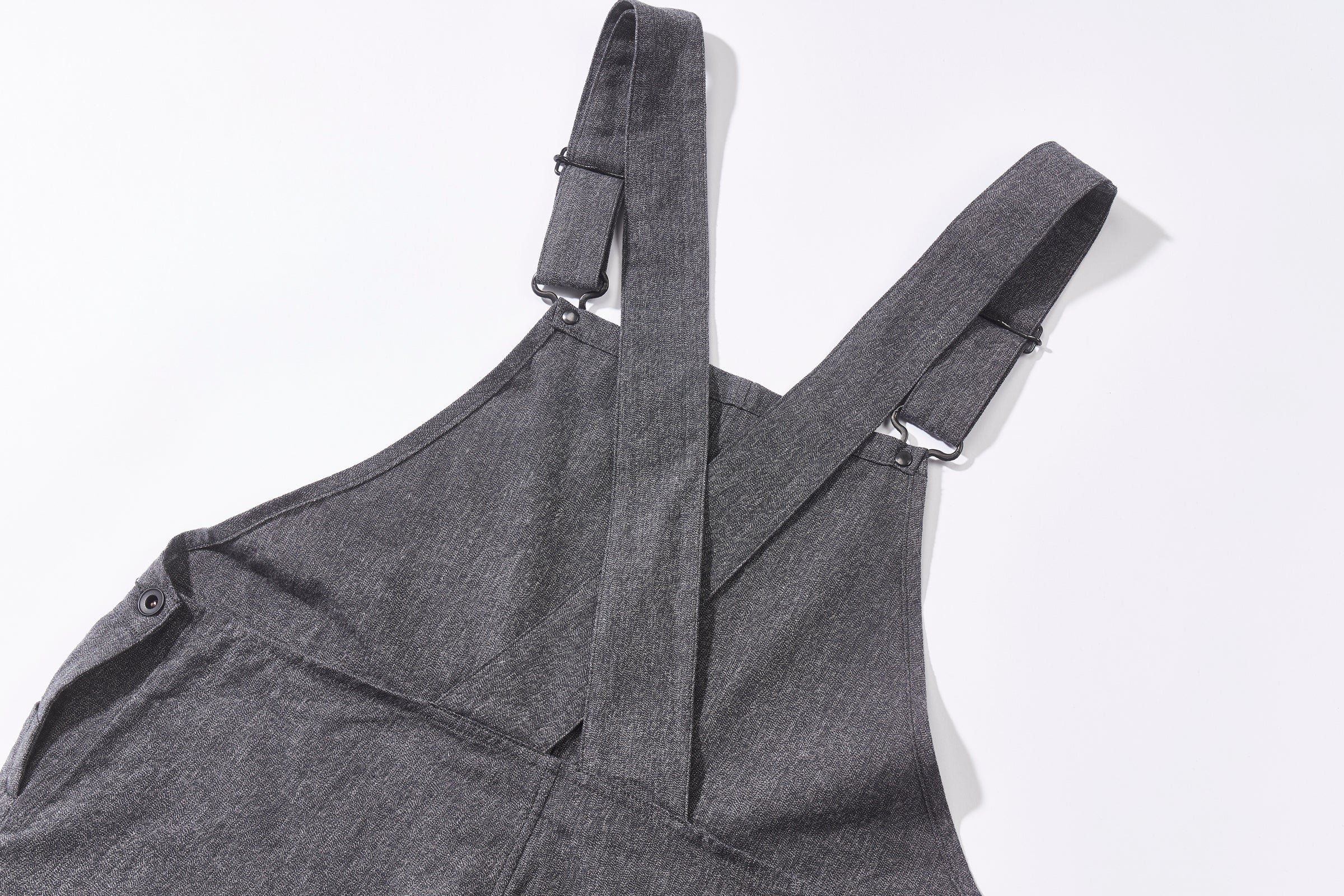 SALT AND PEPPER CHAMBRAY BIB OVERALL - Image 7
