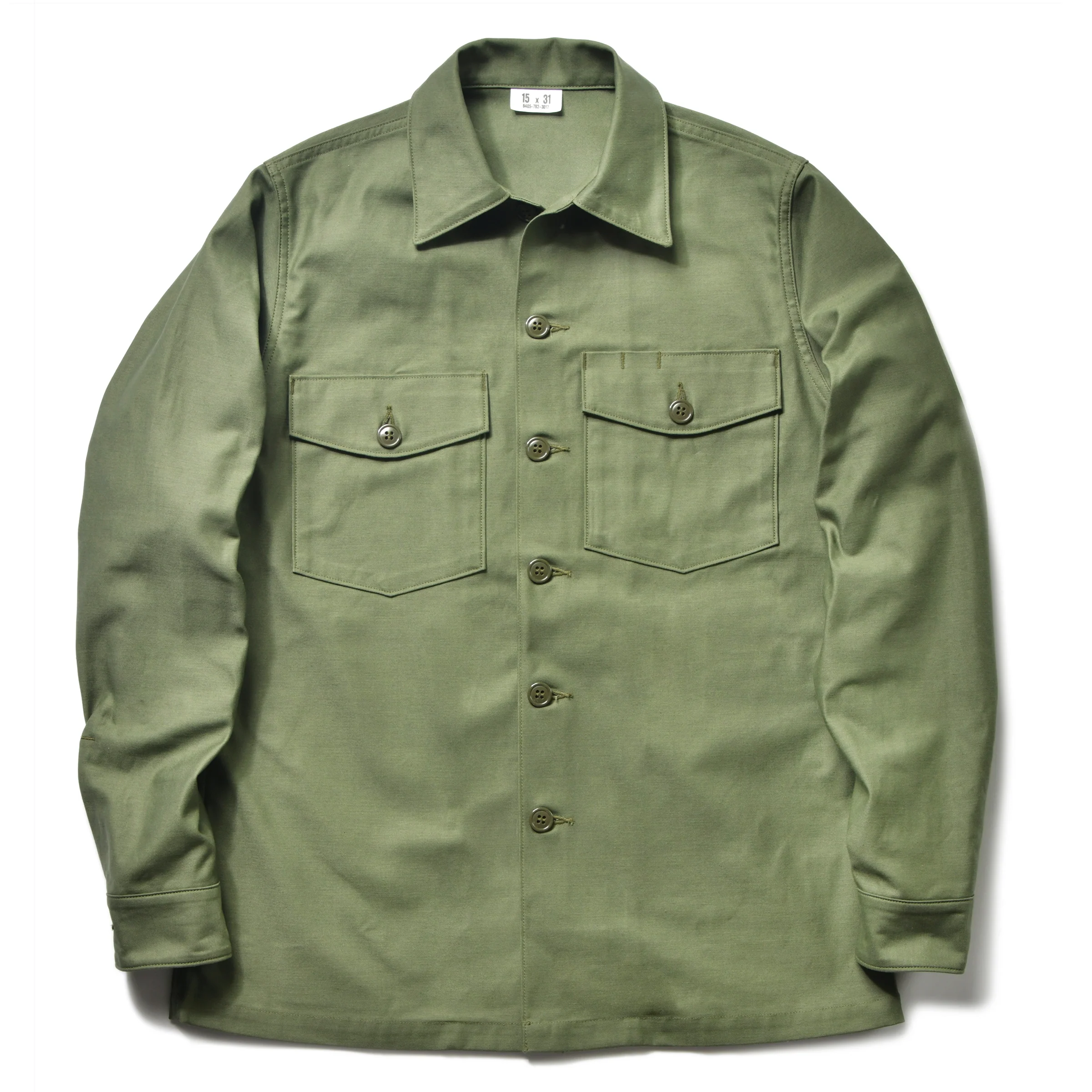 SHIRT, MAN'S, COTTON SATEEN, OG-107 - Image 2