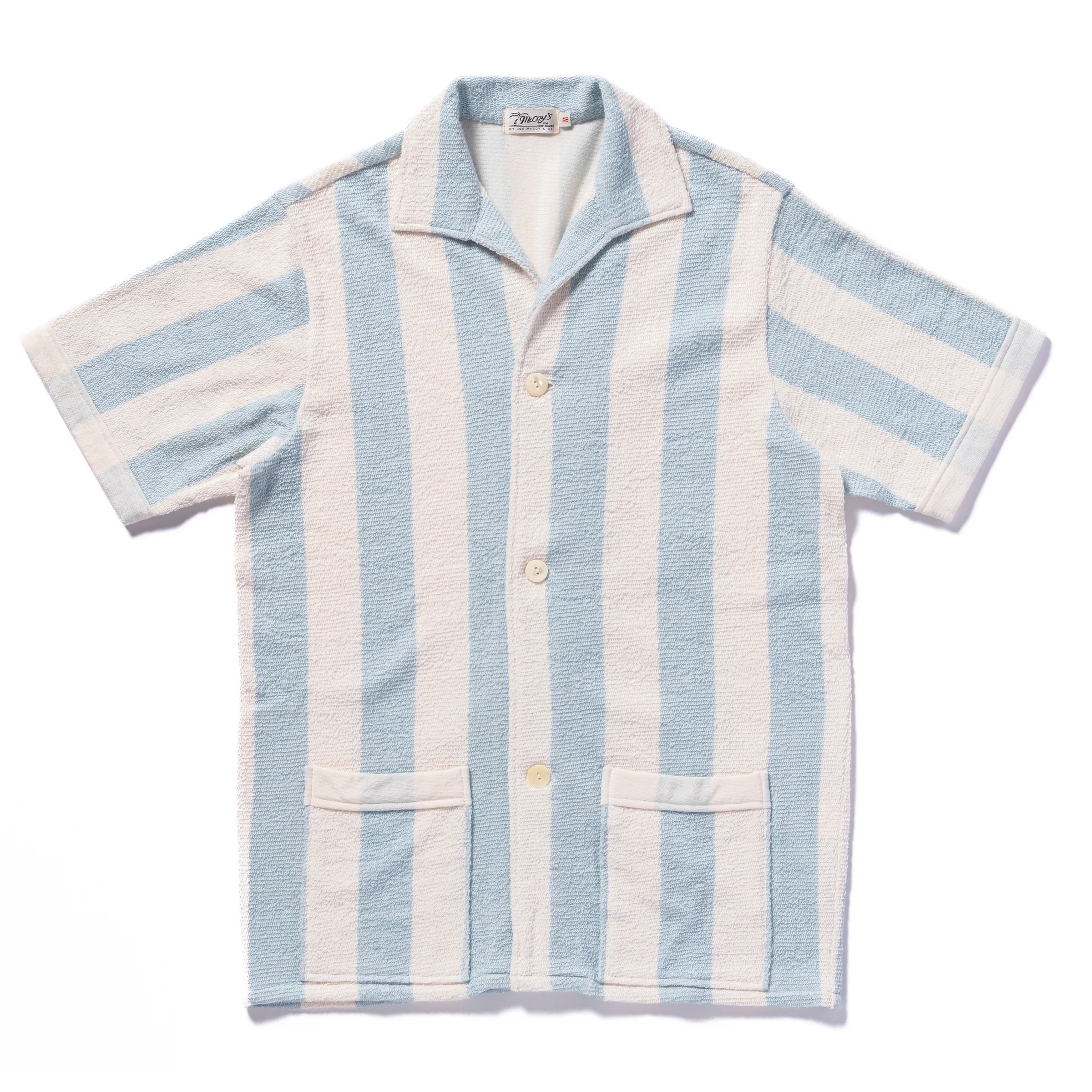 STRIPE COTTON PILE BEACH SHIRT - Image 2