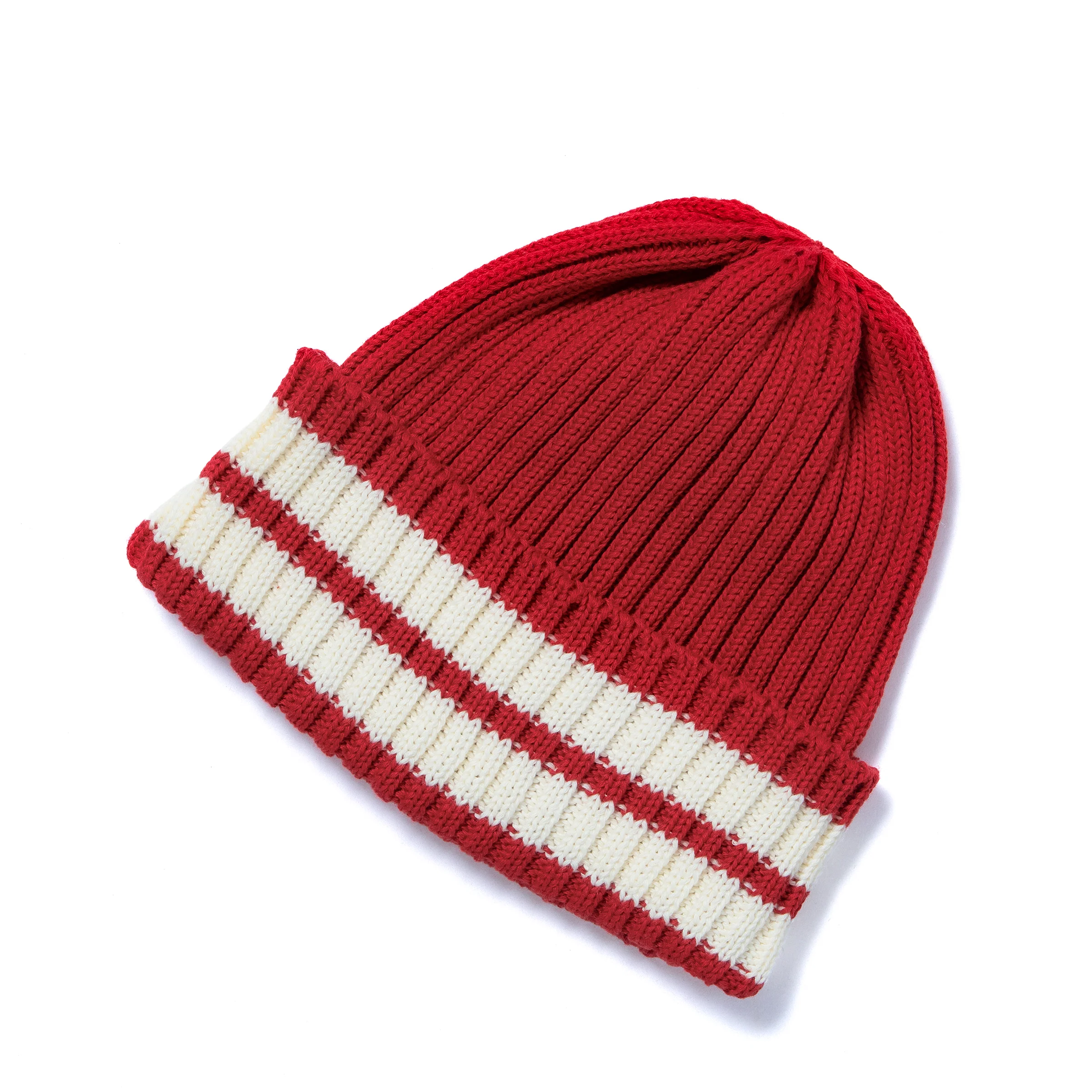 STRIPED COTTON KNIT CAP - Image 2