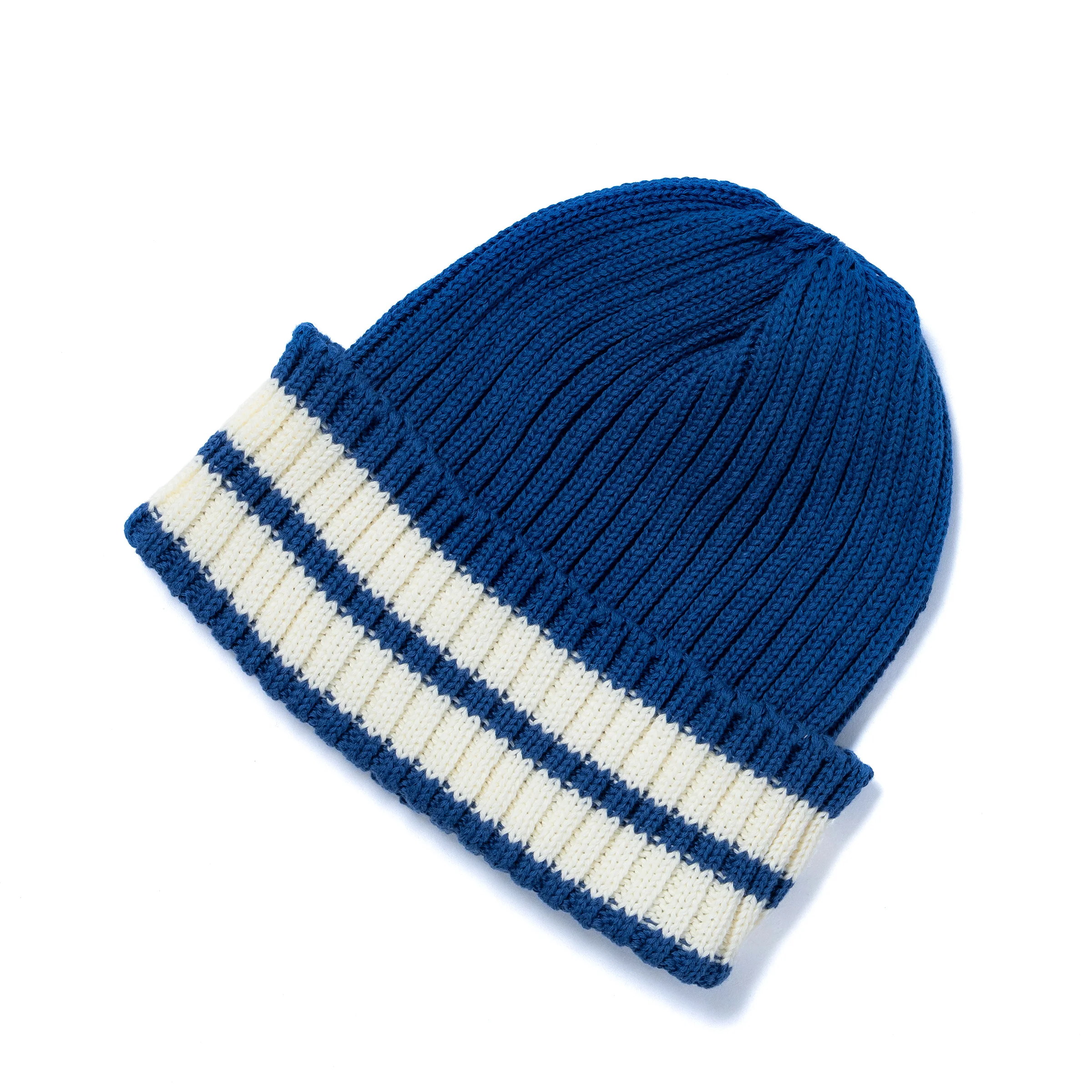 STRIPED COTTON KNIT CAP - Image 2
