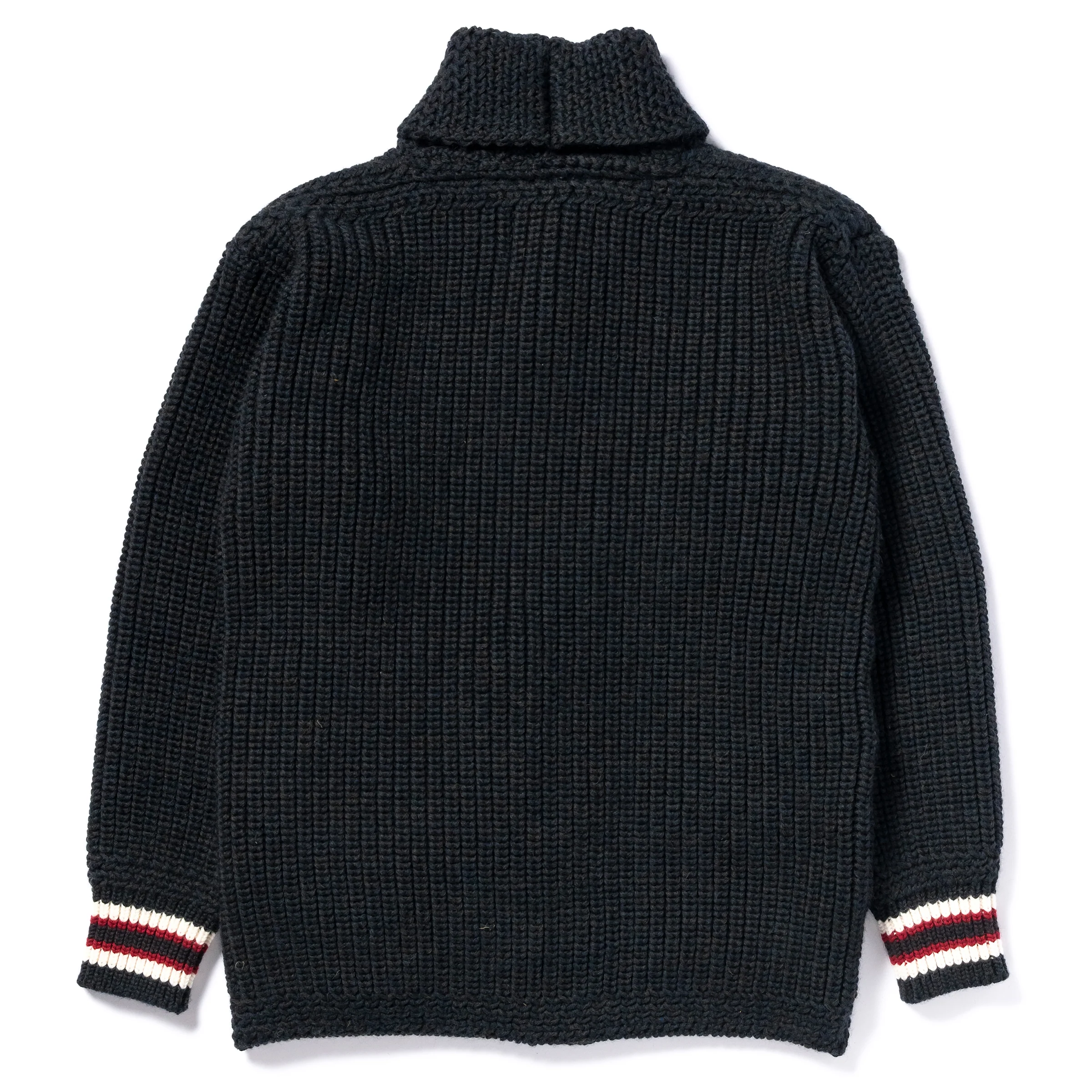 STRIPED SHAWL COLLAR CARDIGAN - Image 3