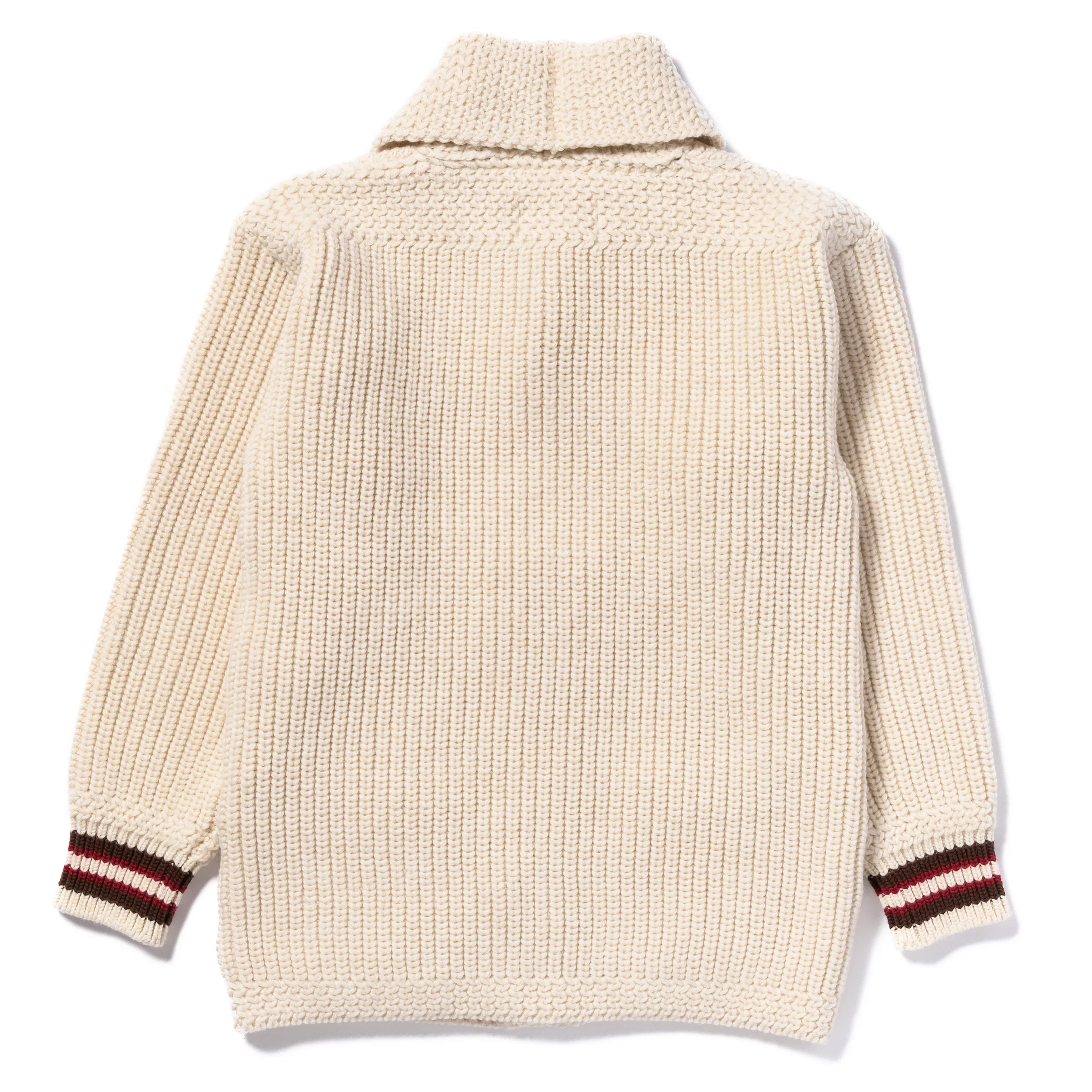 STRIPED SHAWL COLLAR CARDIGAN - Image 3