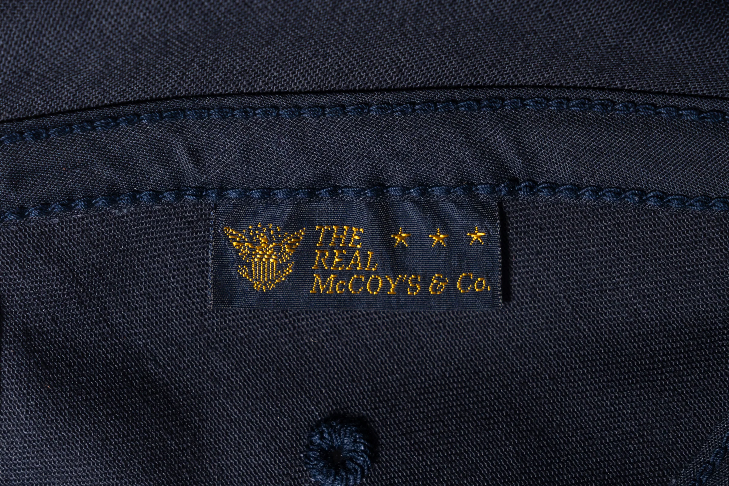 THE REAL McCOY’S LOGO BASEBALL CAP ‘WHITE LOGO’ - Image 4