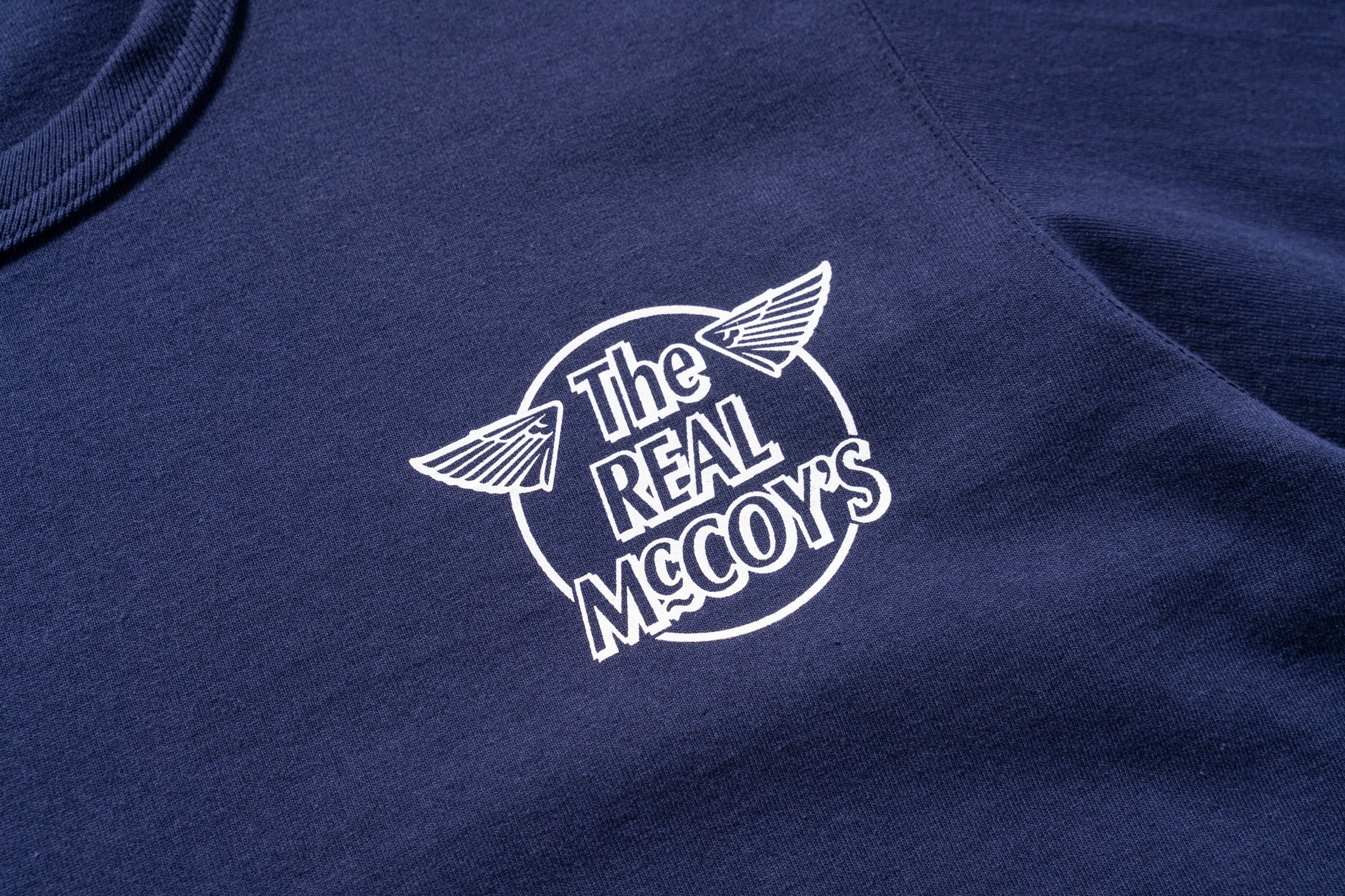 THE REAL McCOY'S LOGO TEE L/S ‘WHITE LOGO’ - Image 4