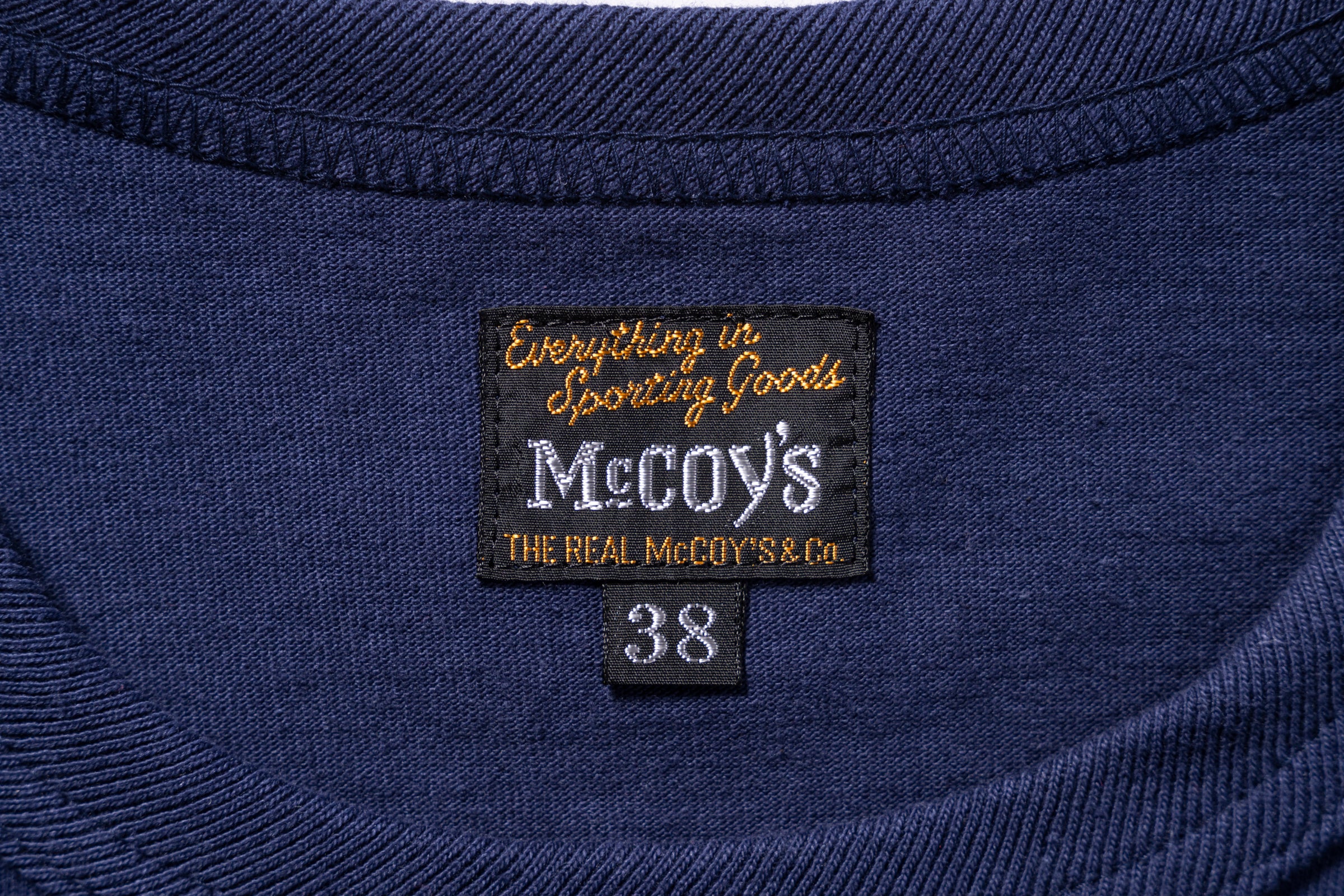 THE REAL McCOY'S LOGO TEE L/S ‘WHITE LOGO’ - Image 5