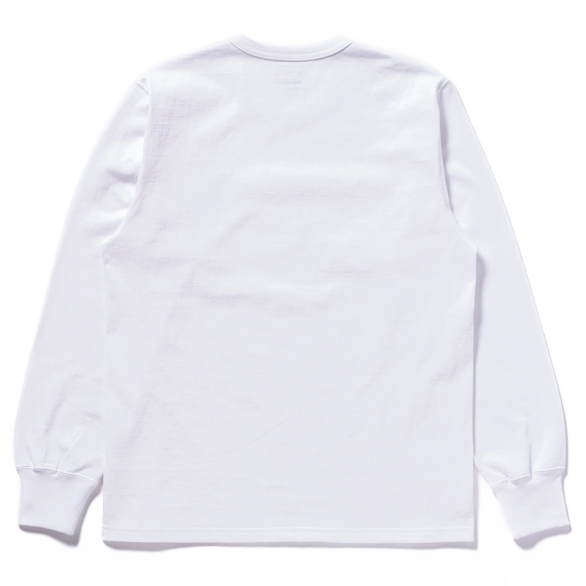 THE REAL McCOY'S LOGO TEE L/S ‘WHITE LOGO’ - Image 3