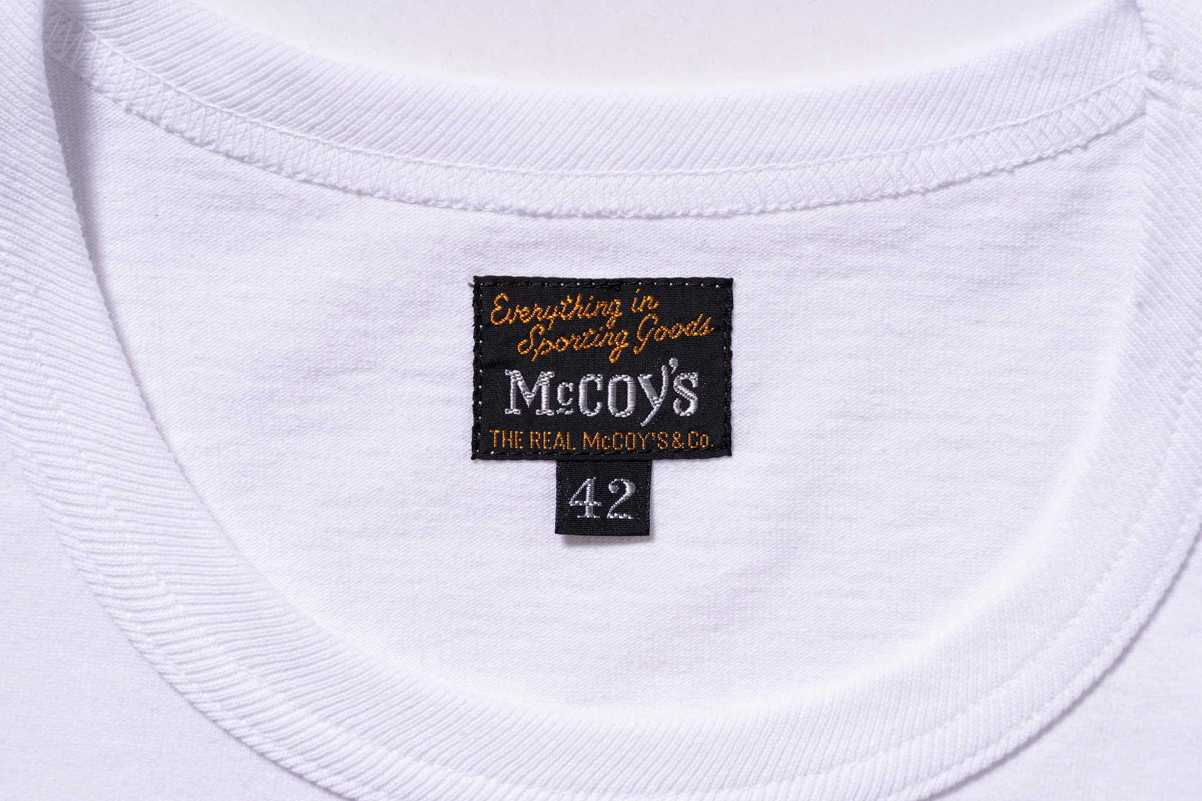 THE REAL McCOY'S LOGO TEE S/S ‘WHITE LOGO’ - Image 4
