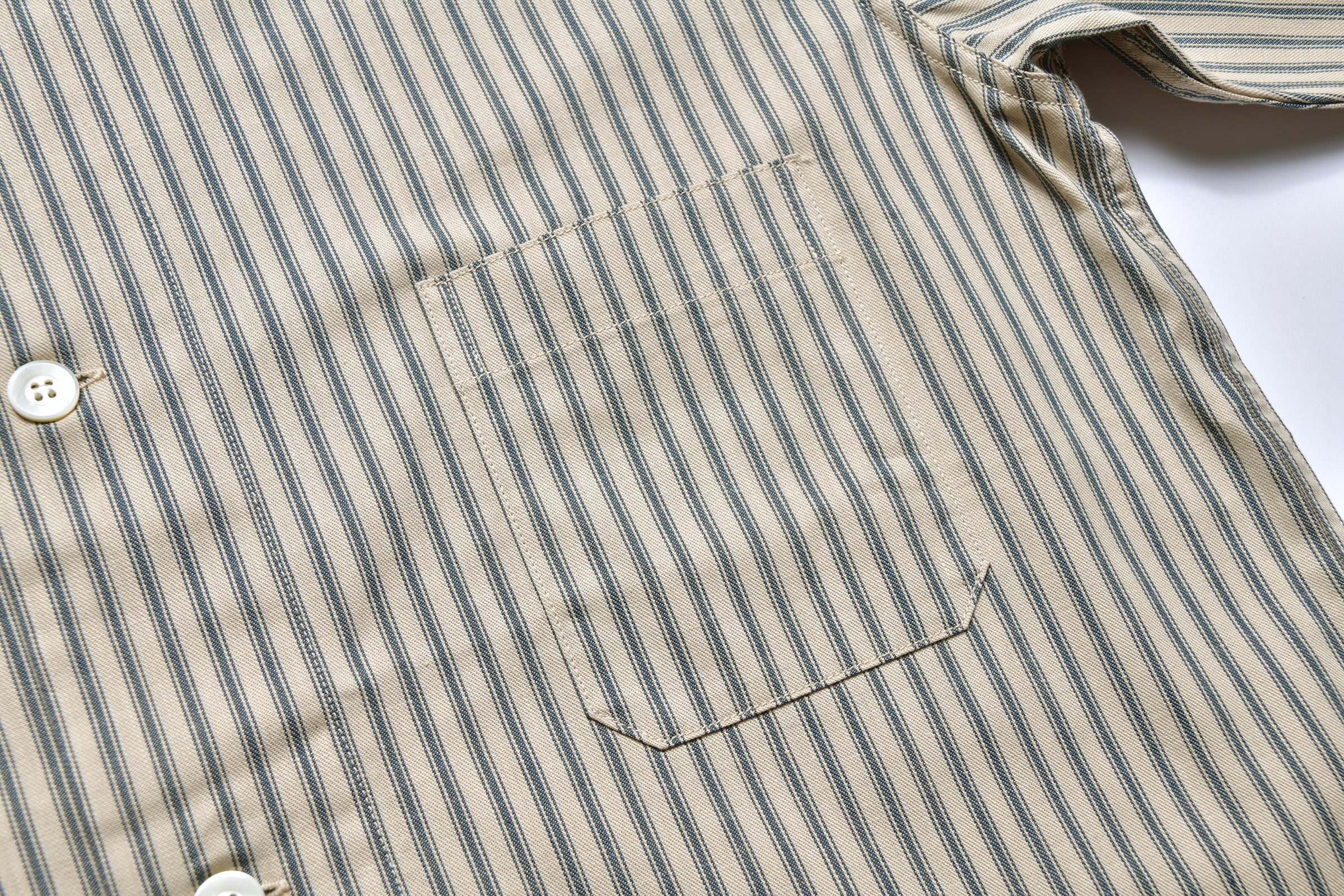 TICKING STRIPE PAJAMA SHIRT - Image 6
