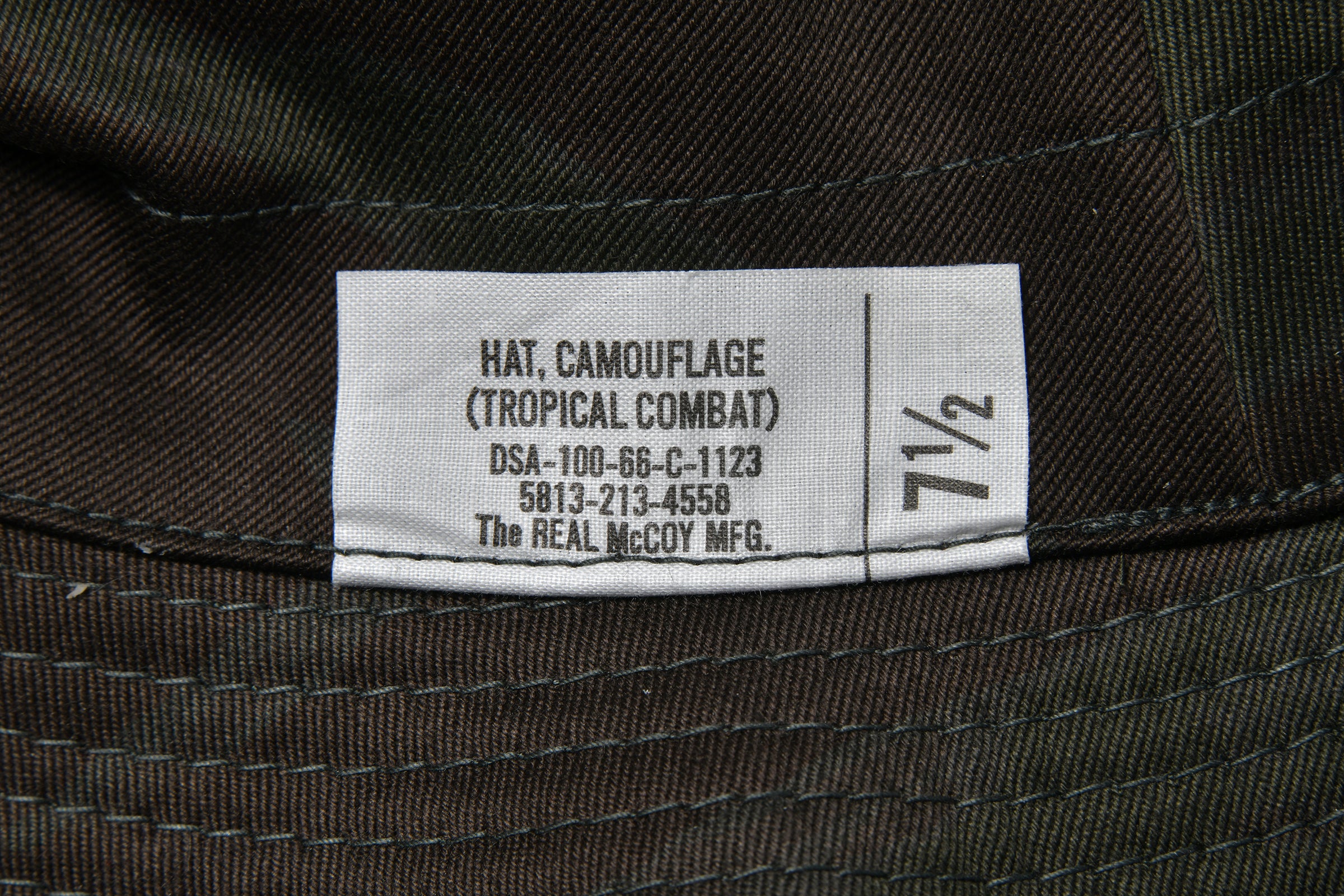 TIGER CAMOUFLAGE BOONIE HAT / BLACK OVER-DYE - Image 4