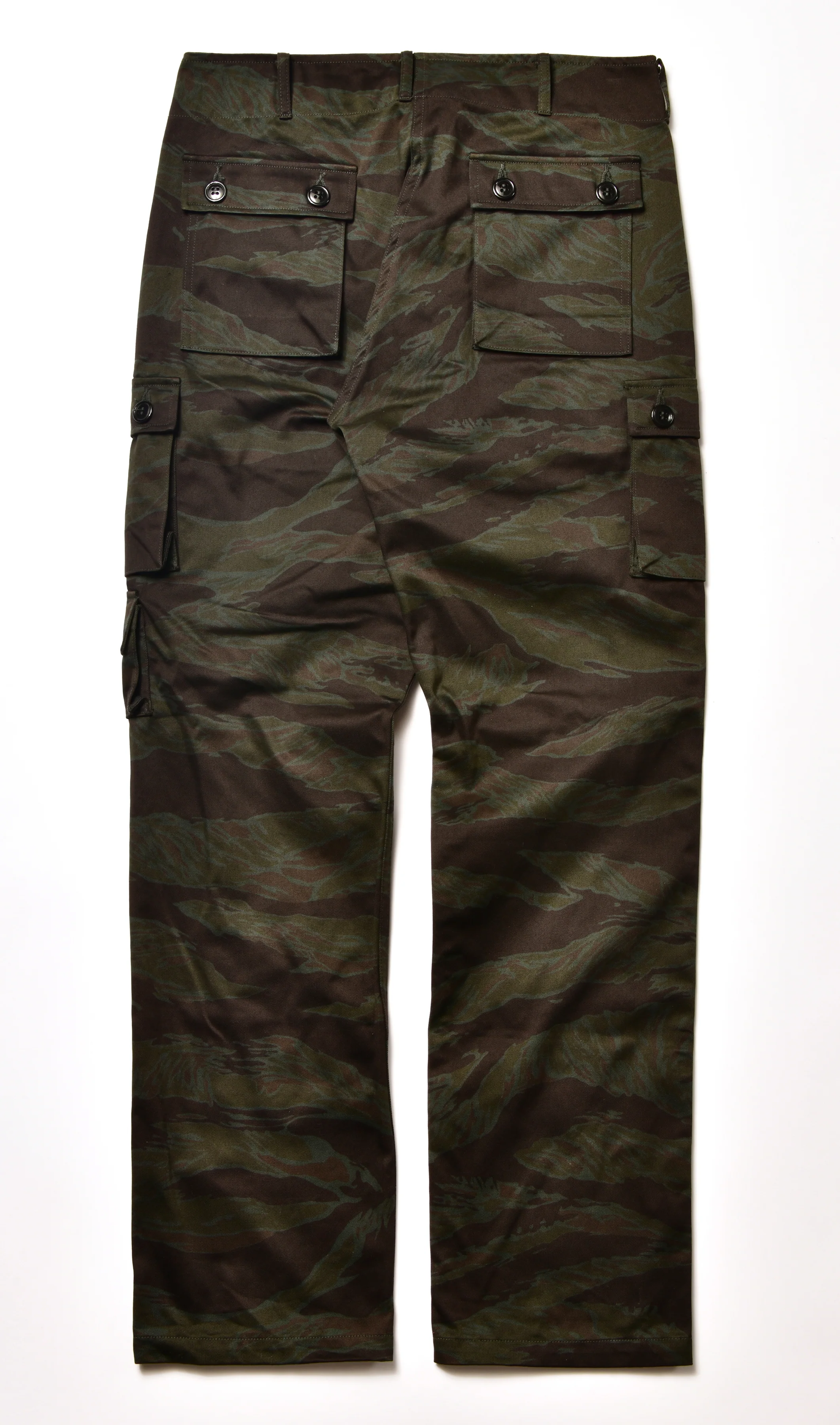 TIGER CAMOUFLAGE TROUSERS / BLACK OVER-DYE - Image 3