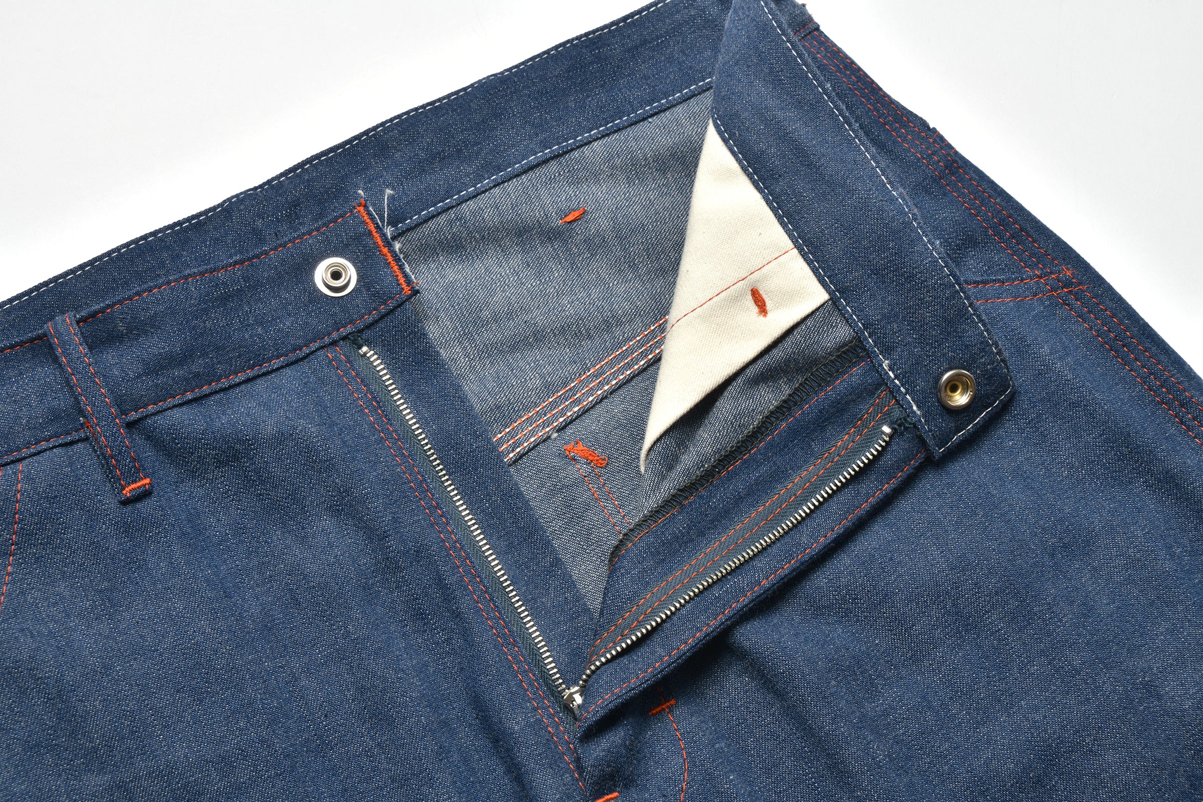 TRIPLE-STITCHED DENIM WORK TROUSERS - Image 6