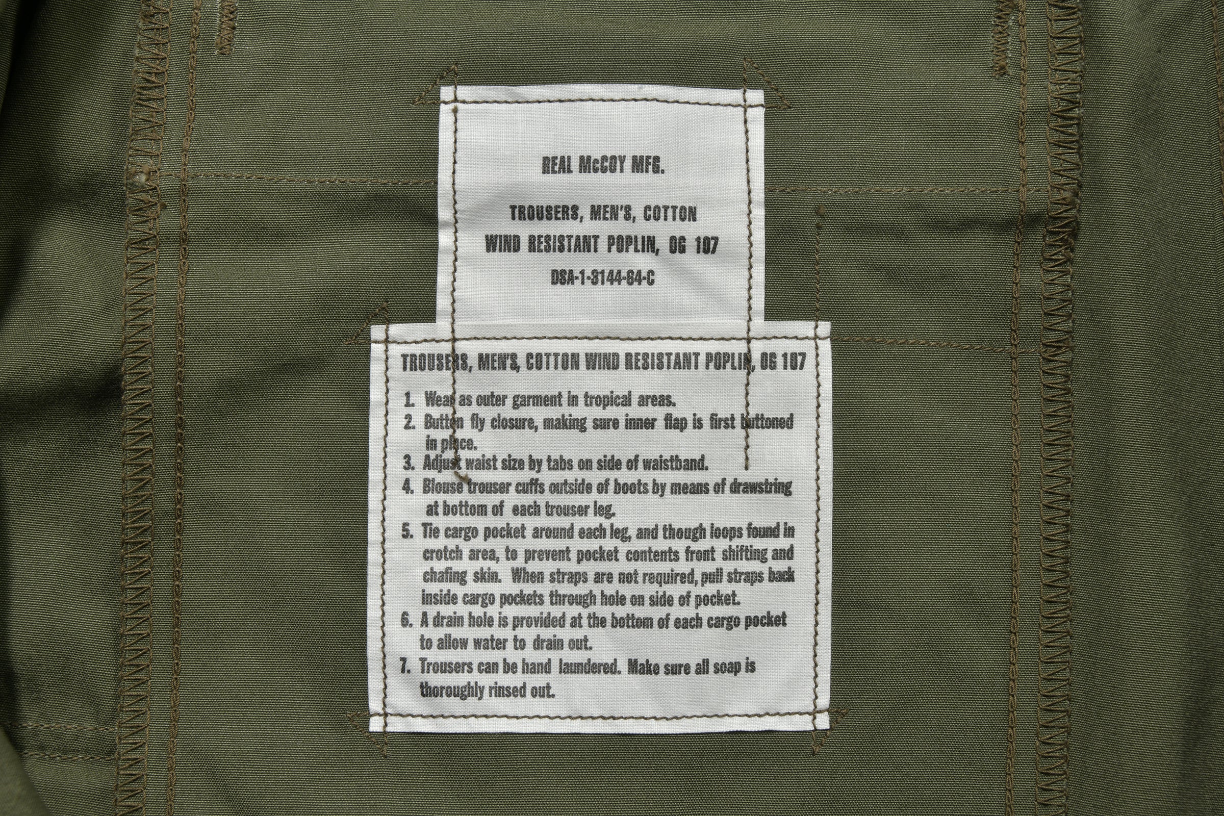 TROUSERS, MAN'S, COMBAT, TROPICAL (MODEL 220) - Image 6