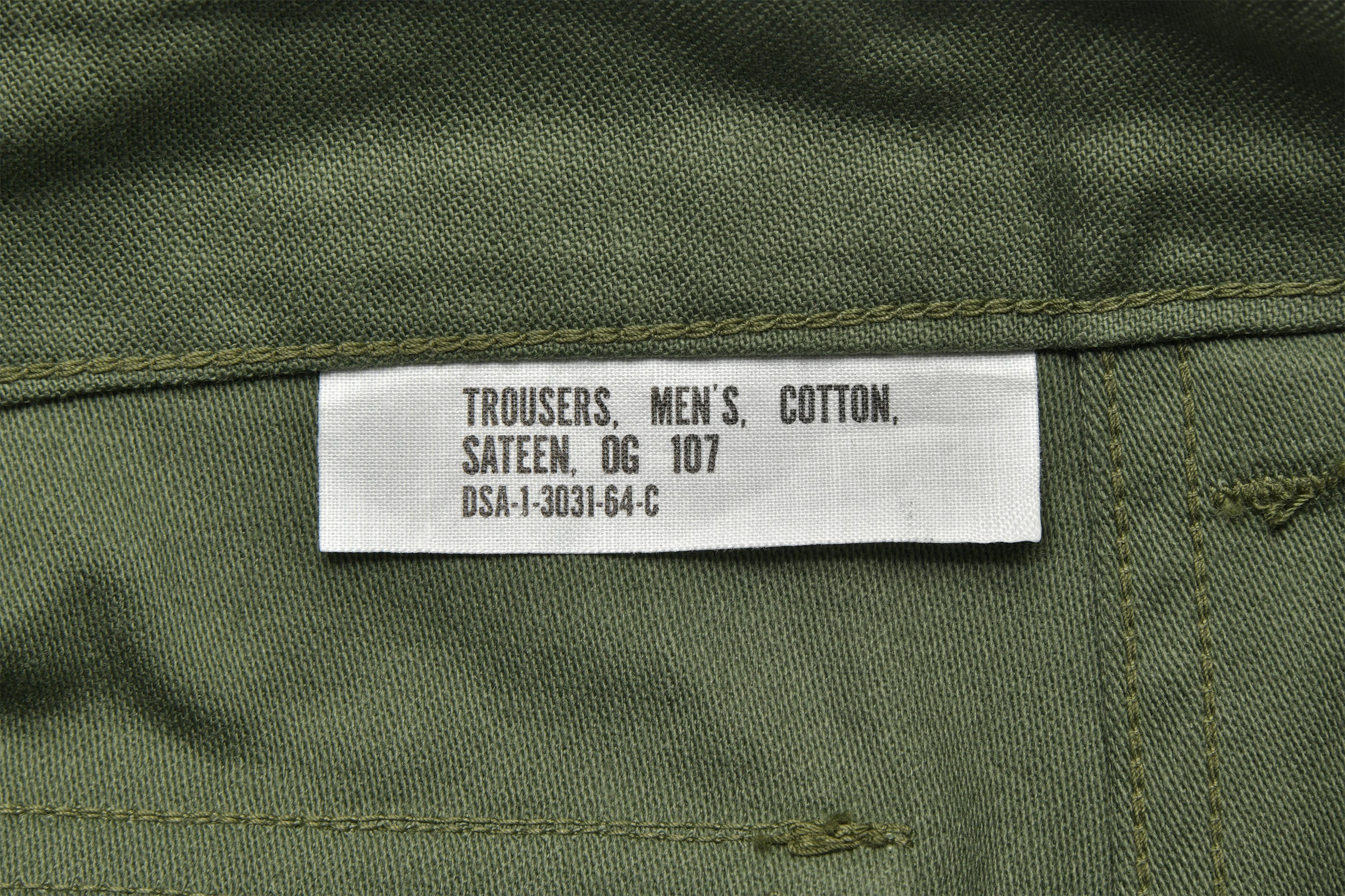TROUSERS, MEN'S, COTTON SATEEN, OG-107 - Image 5