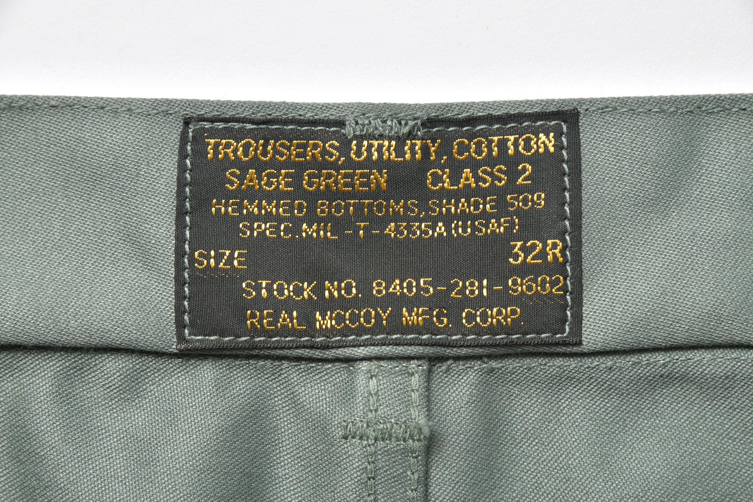 TROUSERS, UTILITY, COTTON / USAF SAGE GREEN - Image 4