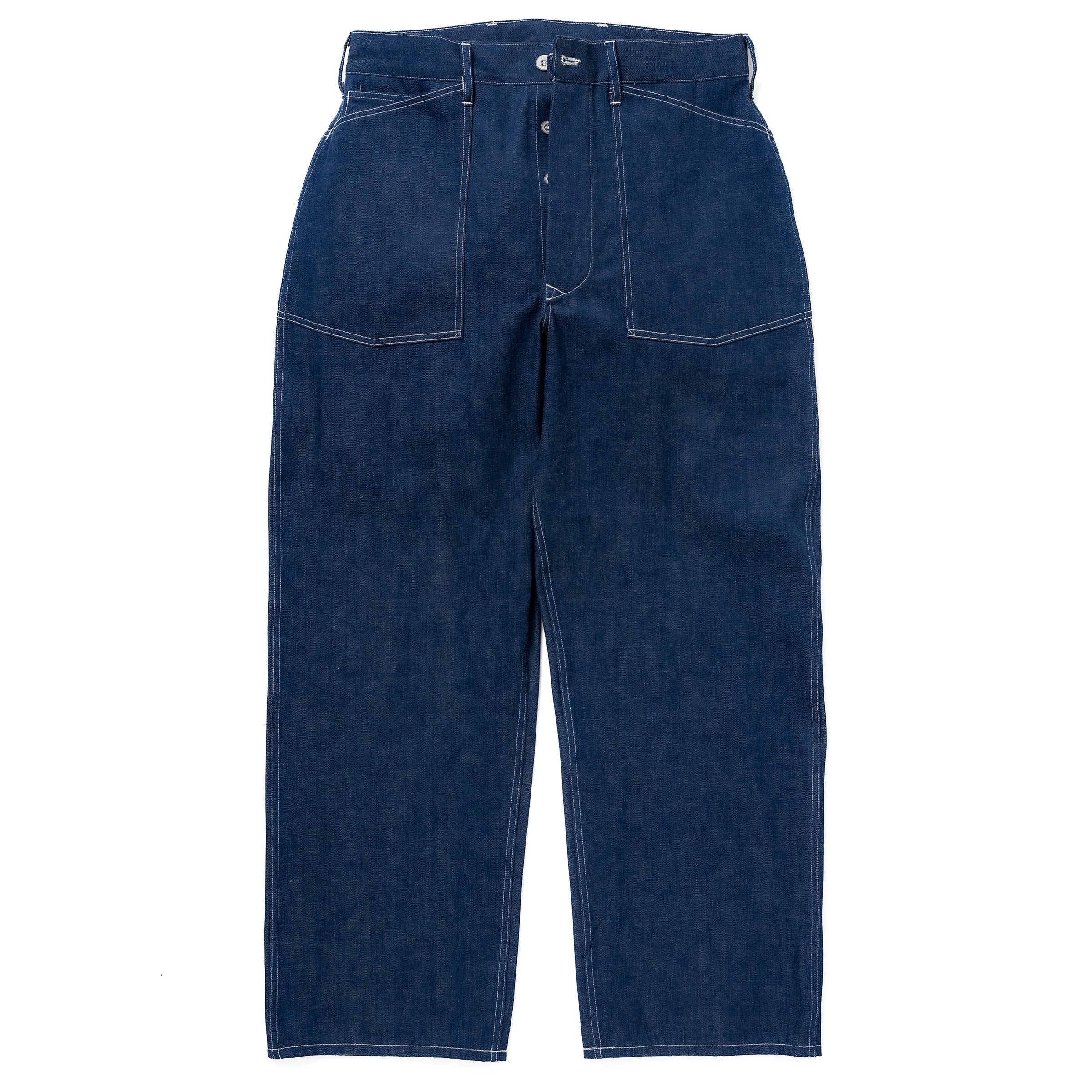 TROUSERS, WORKING, DENIM, BLUE - Image 2