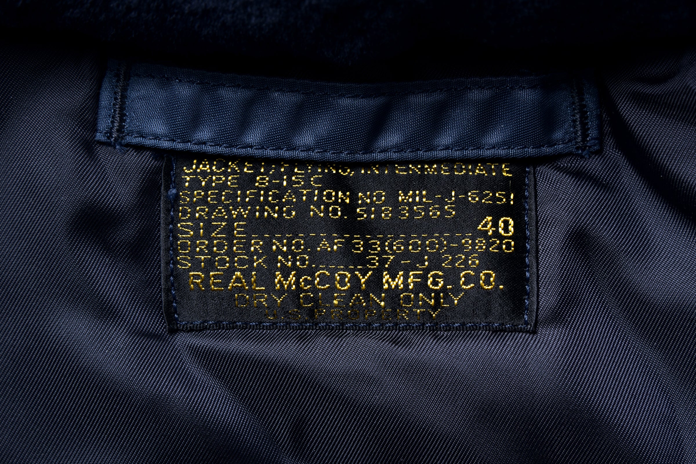 TYPE B-15C REAL McCOY MFG. CO. / GREEN RIBBING - Image 4