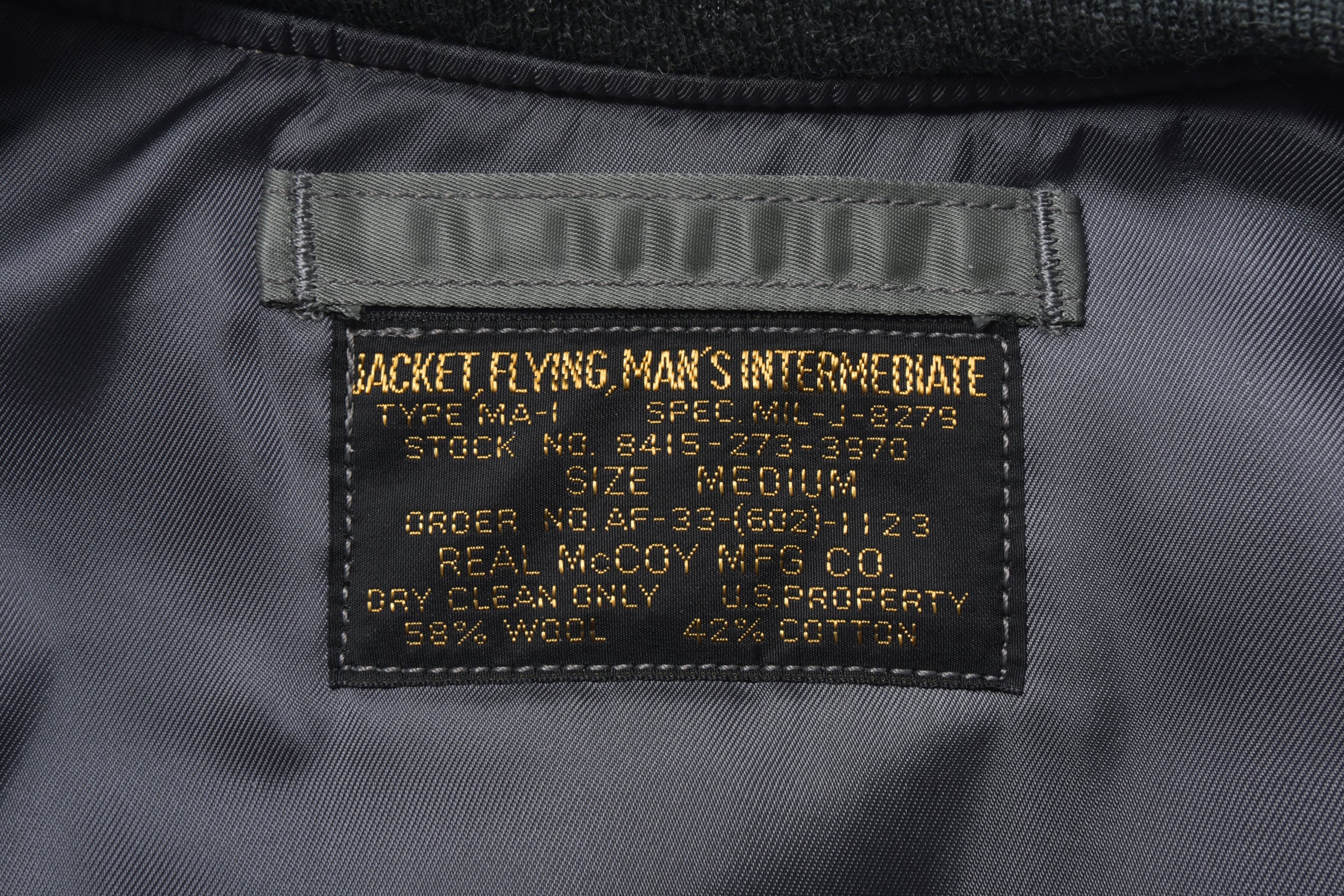 TYPE MA-1 REAL McCOY MFG. CO. / DECAL - Image 4
