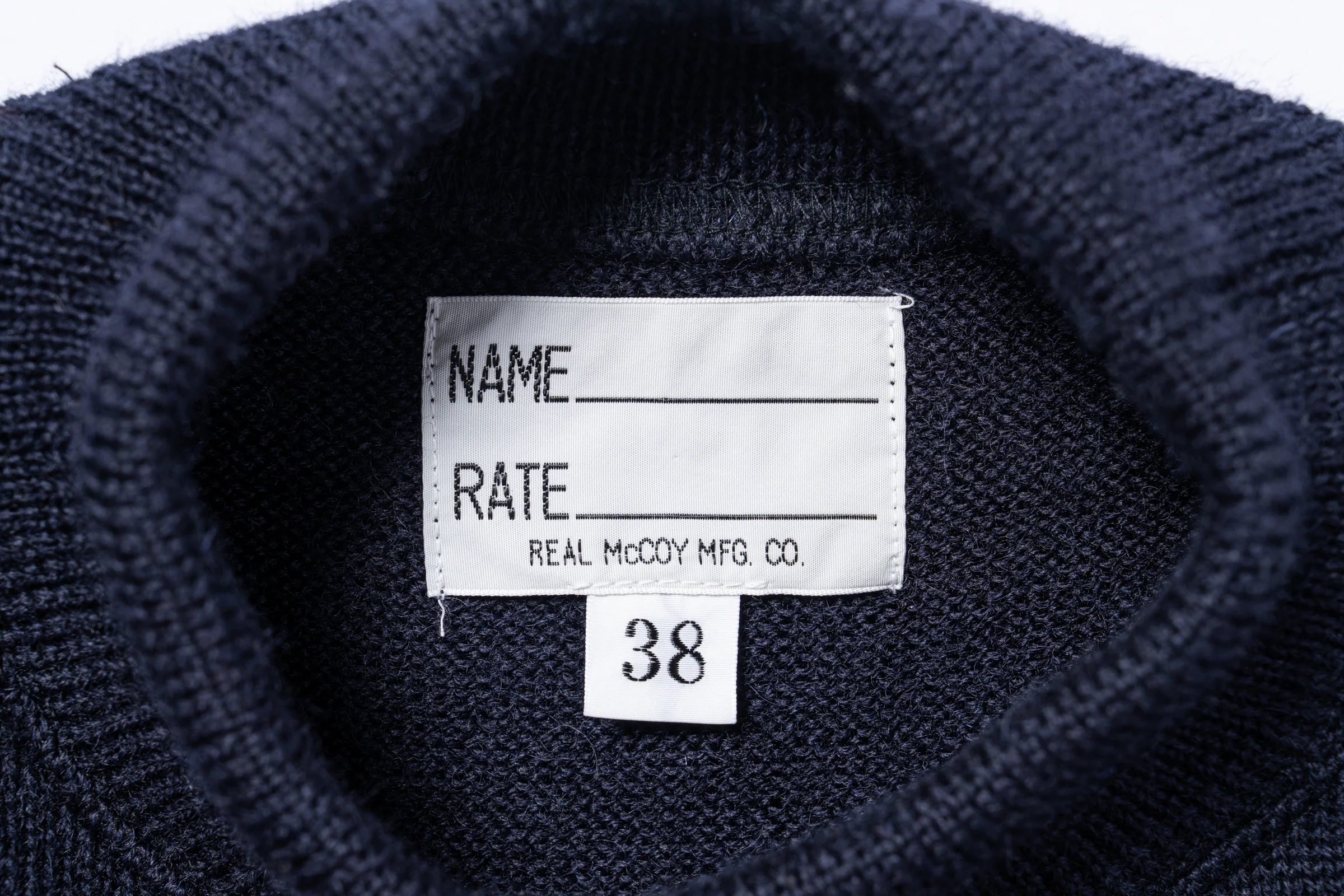 U.S.N. BLUE WOOL JERSEY / U.S.S. BROOKLYN - Image 4