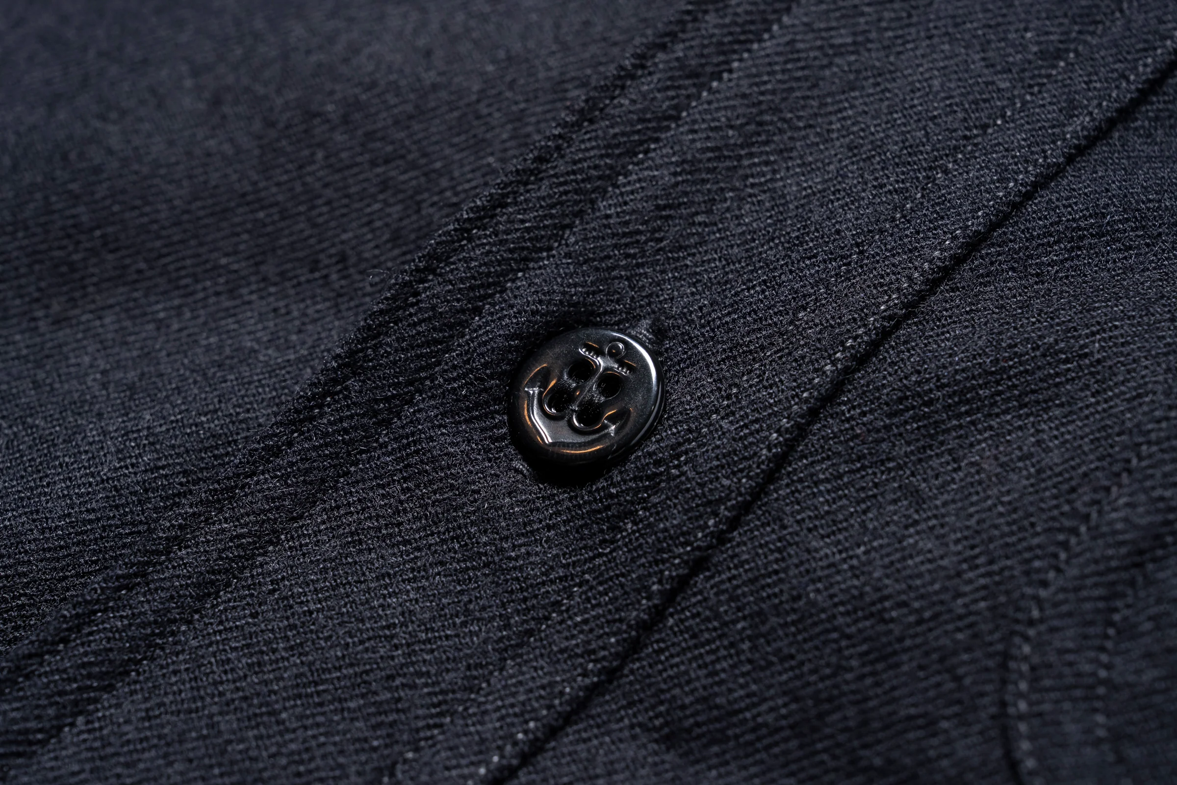 U.S.N. WOOL BLUE FLANNEL SHIRT / U.S.S. BROOKLYN - Image 5