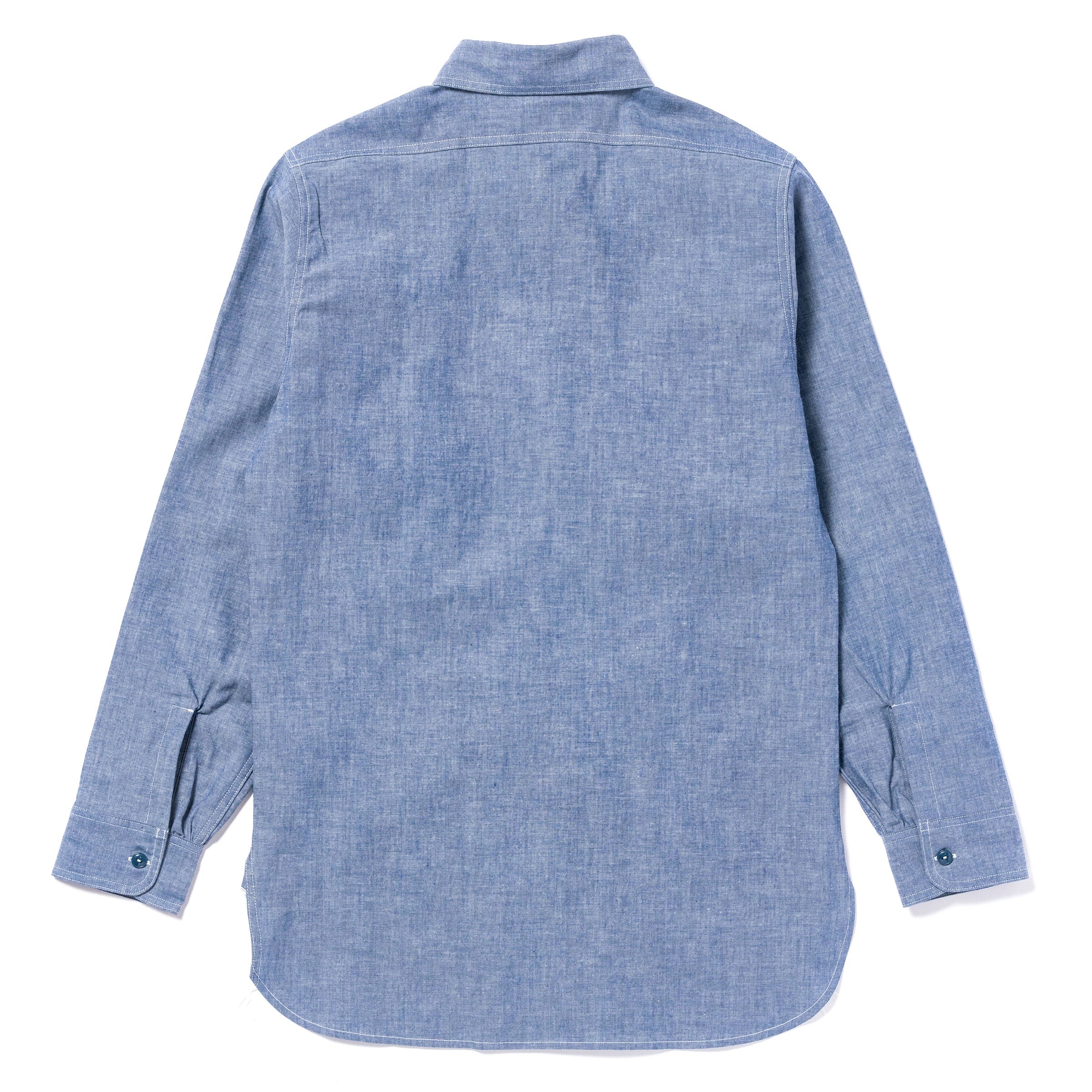 U.S. NAVY CHAMBRAY L/S SHIRT (LONG) - Image 3