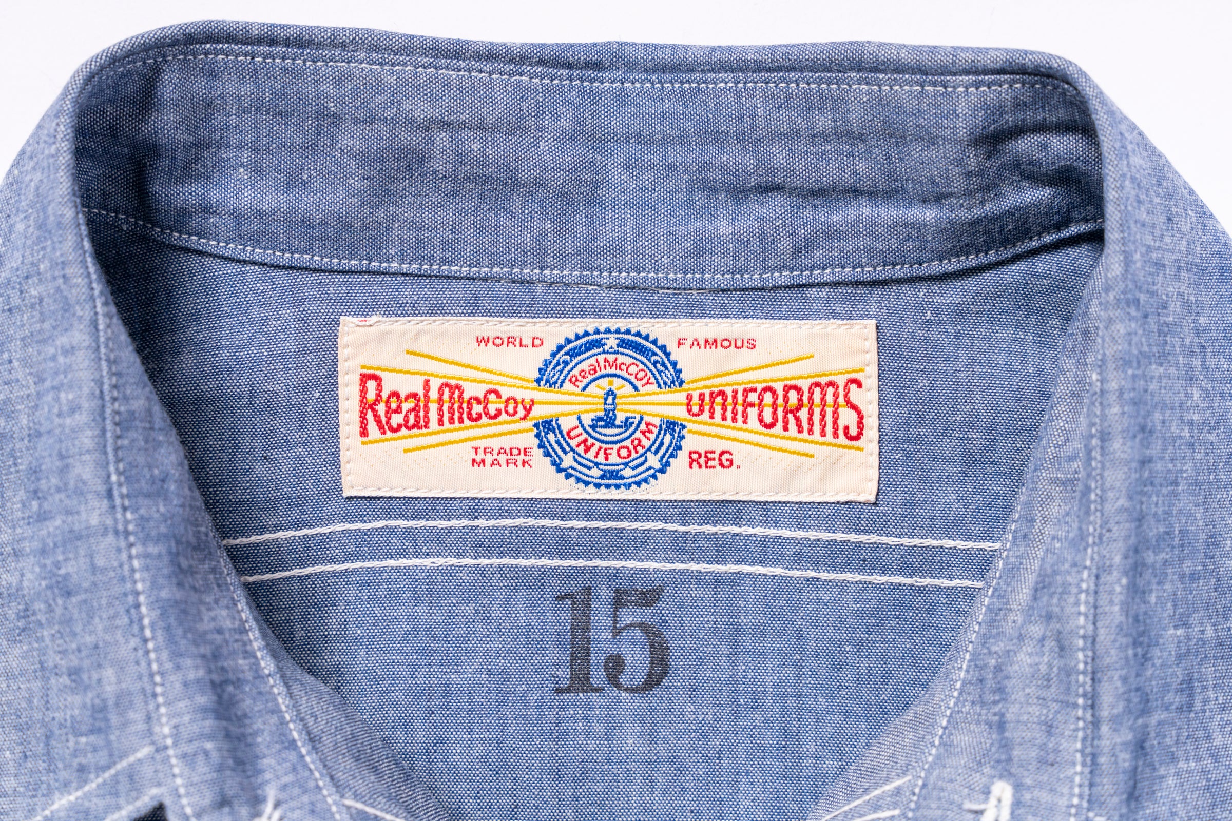 U.S. NAVY CHAMBRAY L/S SHIRT (LONG) - Image 4