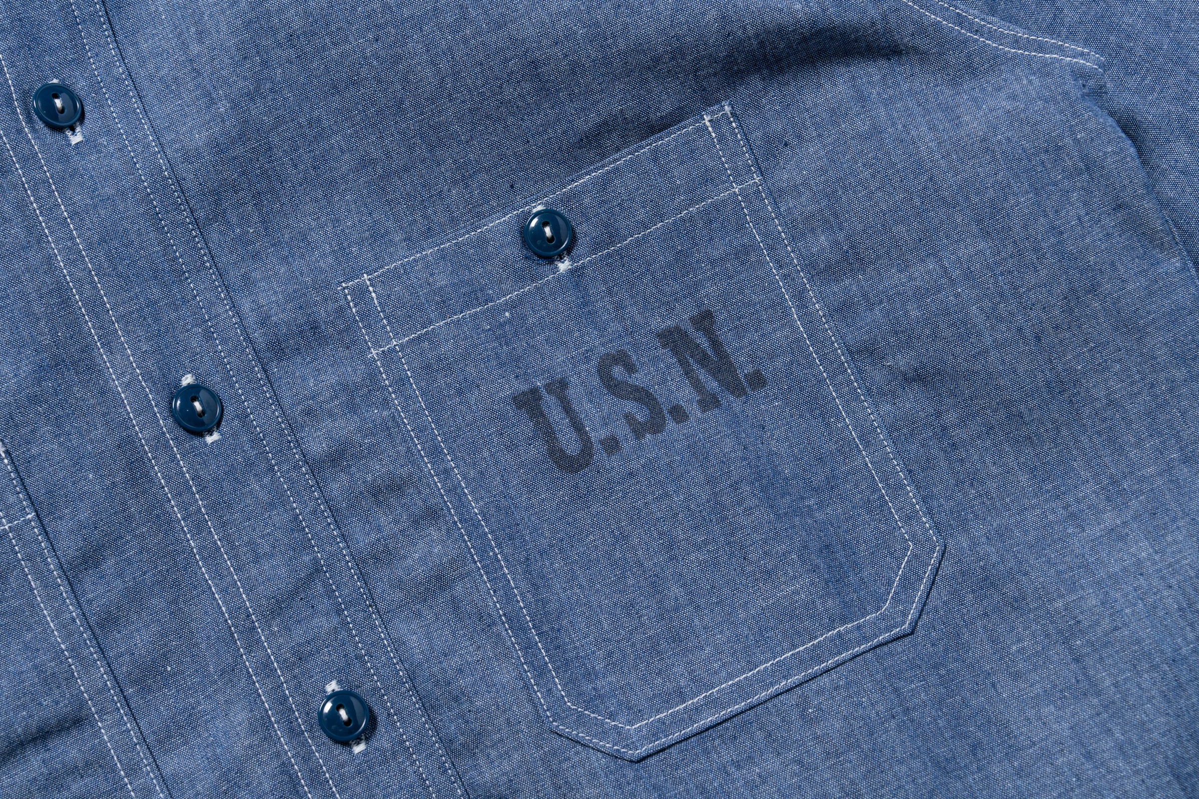 U.S. NAVY CHAMBRAY SHIRT L/S (MODIFY) / USN - Image 6