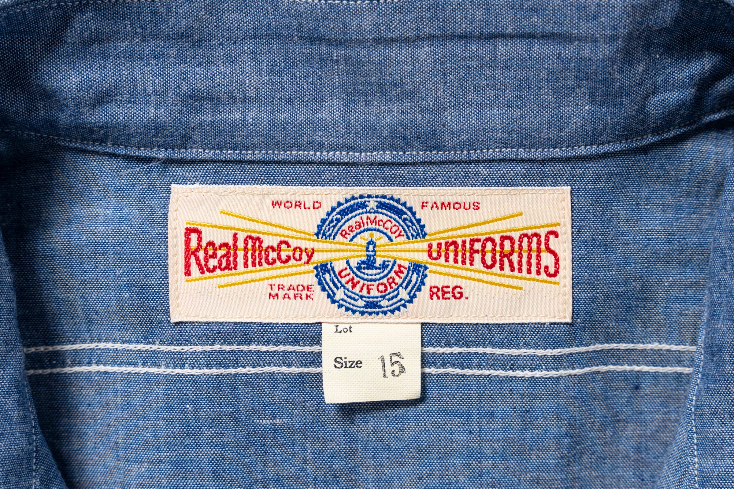 U.S. NAVY CHAMBRAY SHIRT S/S (MODIFY) - Image 4
