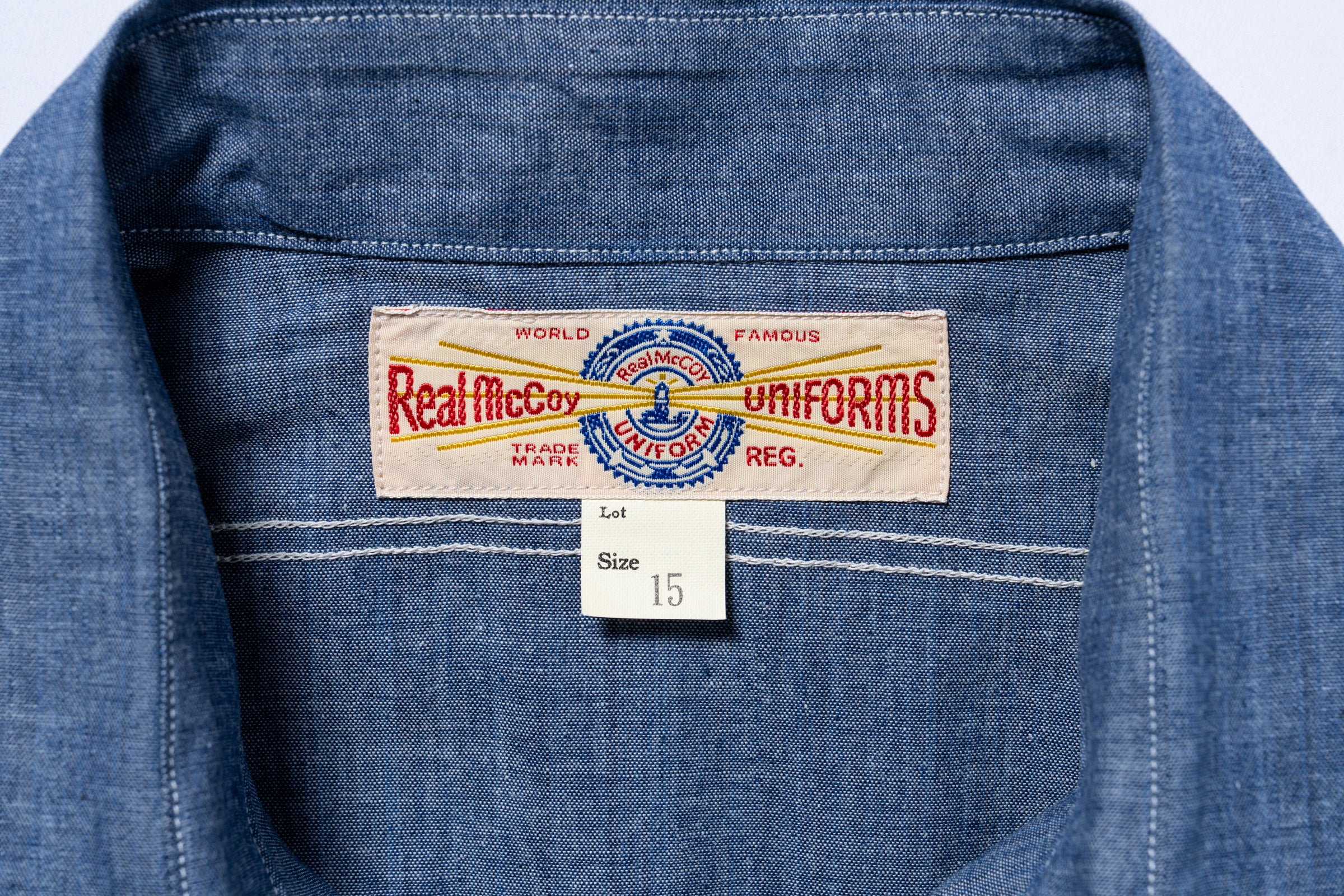 U.S. NAVY CHAMBRAY SHIRT S/S (MODIFY) / USN - Image 4