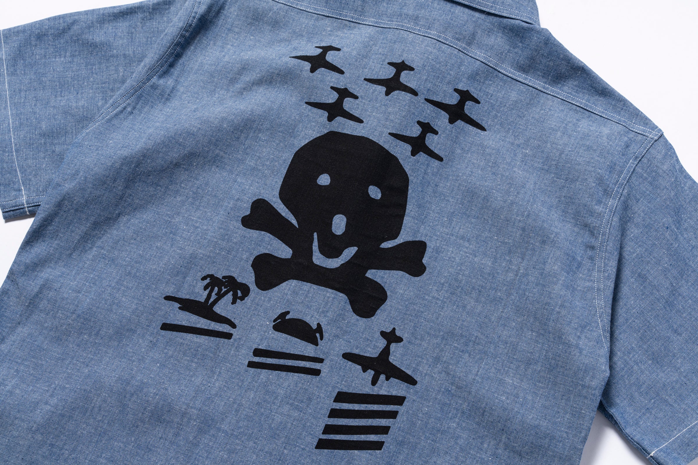 U.S. NAVY CHAMBRAY SHIRT / USS KIDD - Image 4