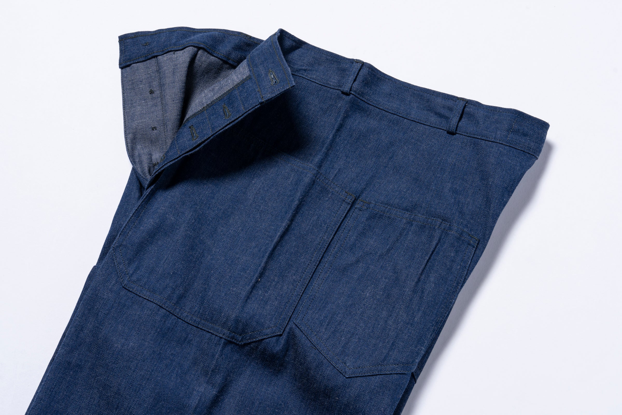 U.S. NAVY DENIM DUNGAREE TROUSERS - Image 4