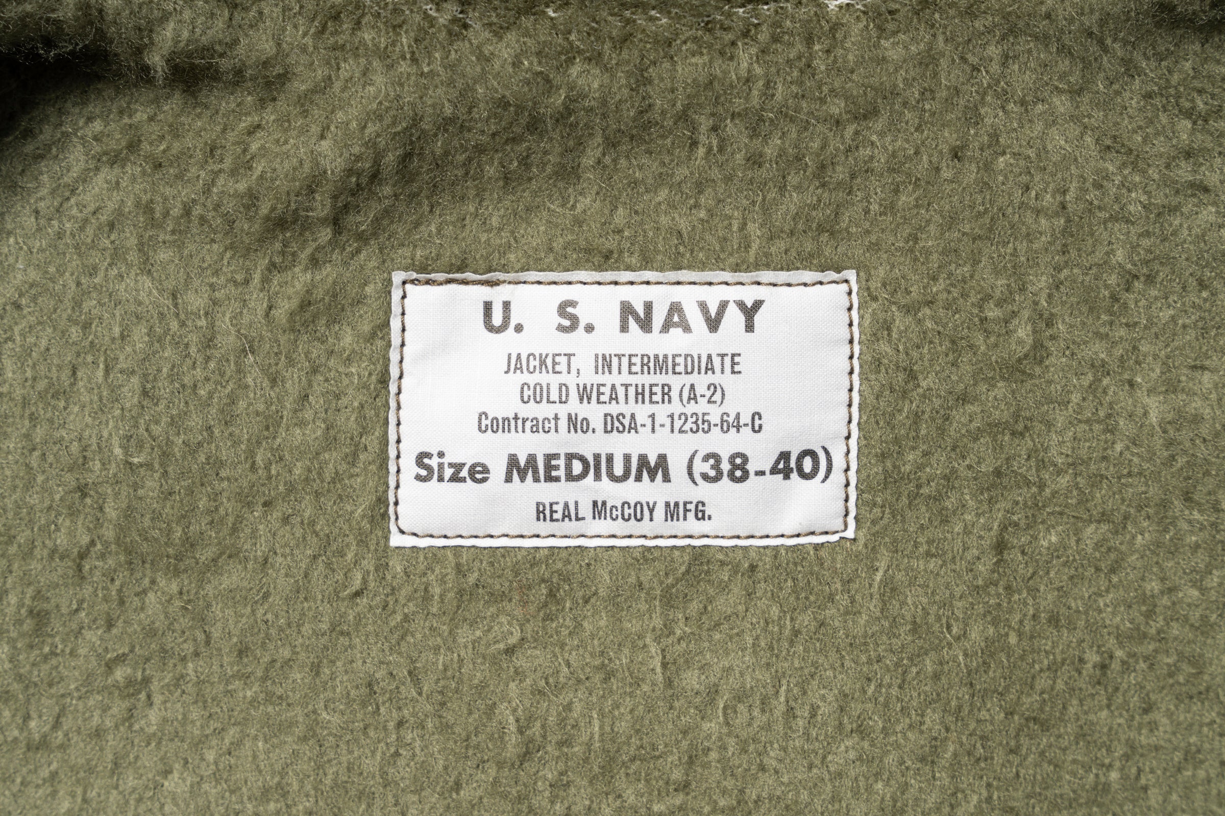 U.S.N. A-2 DECK JACKET REAL McCOY MFG. - Image 4