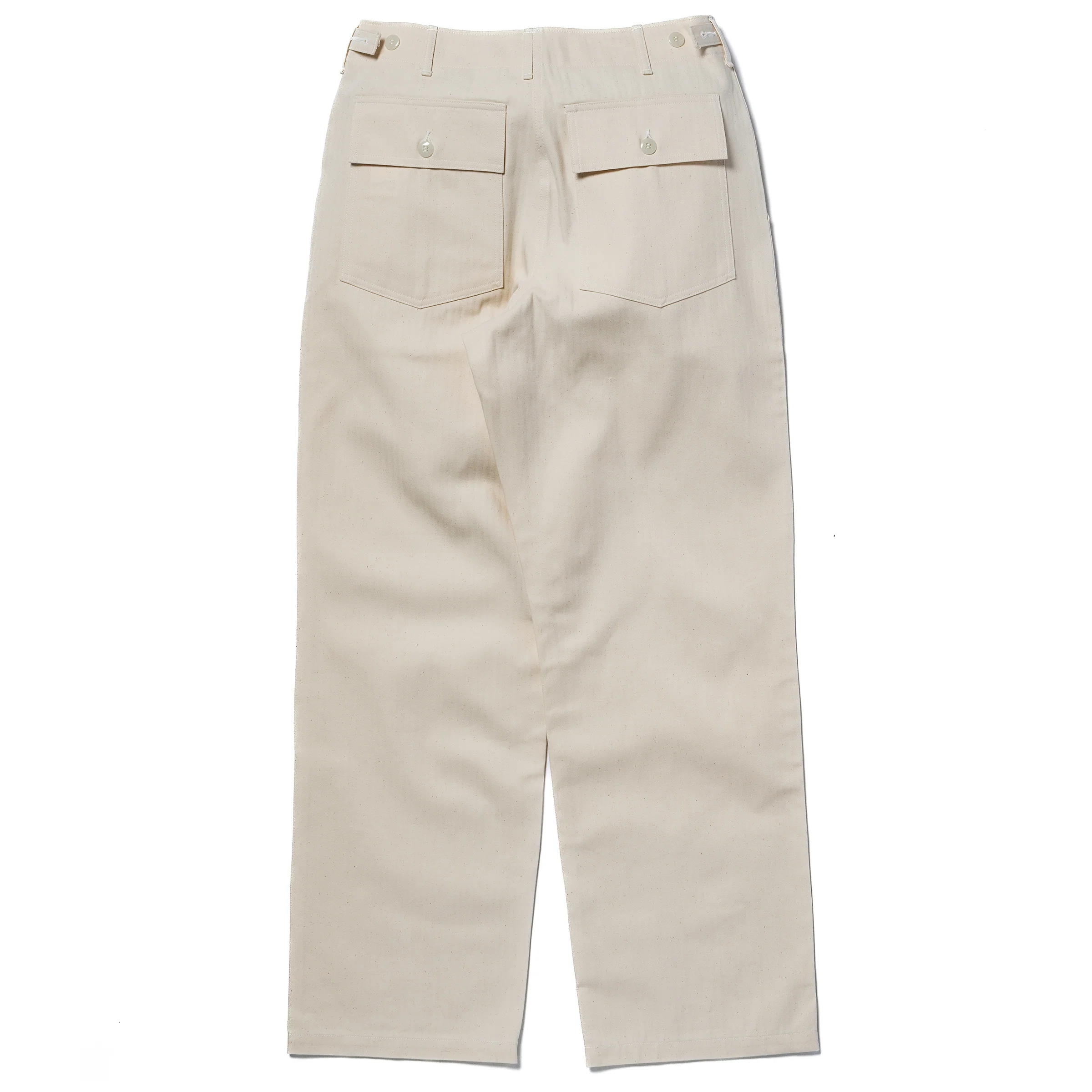 UTILITY TROUSERS / WHITE HBT - Image 3